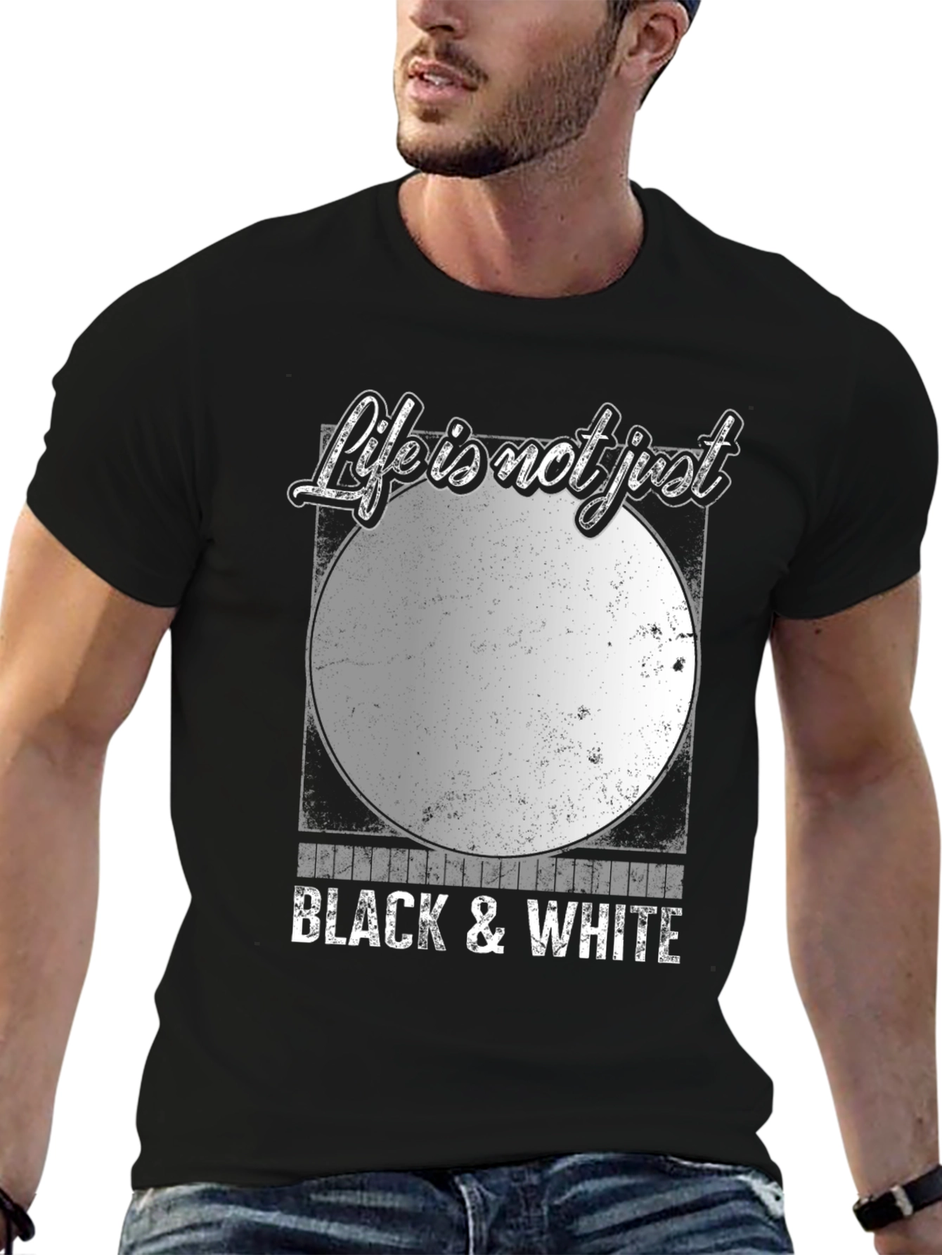Life is Not Just Black & White Graphic Tee