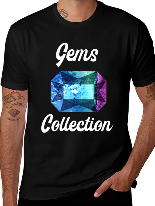 Gems Collection Graphic Tee - Stylish Gemstone Design