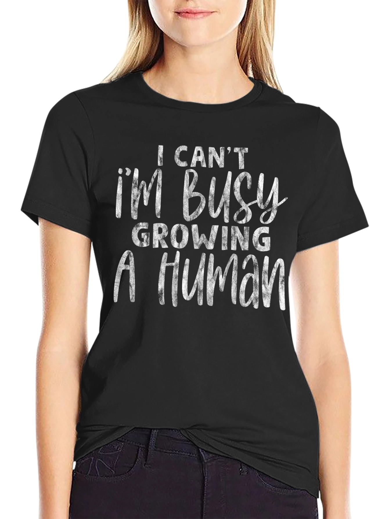 Im Busy Growing a Human T-Shirt - Maternity Tee