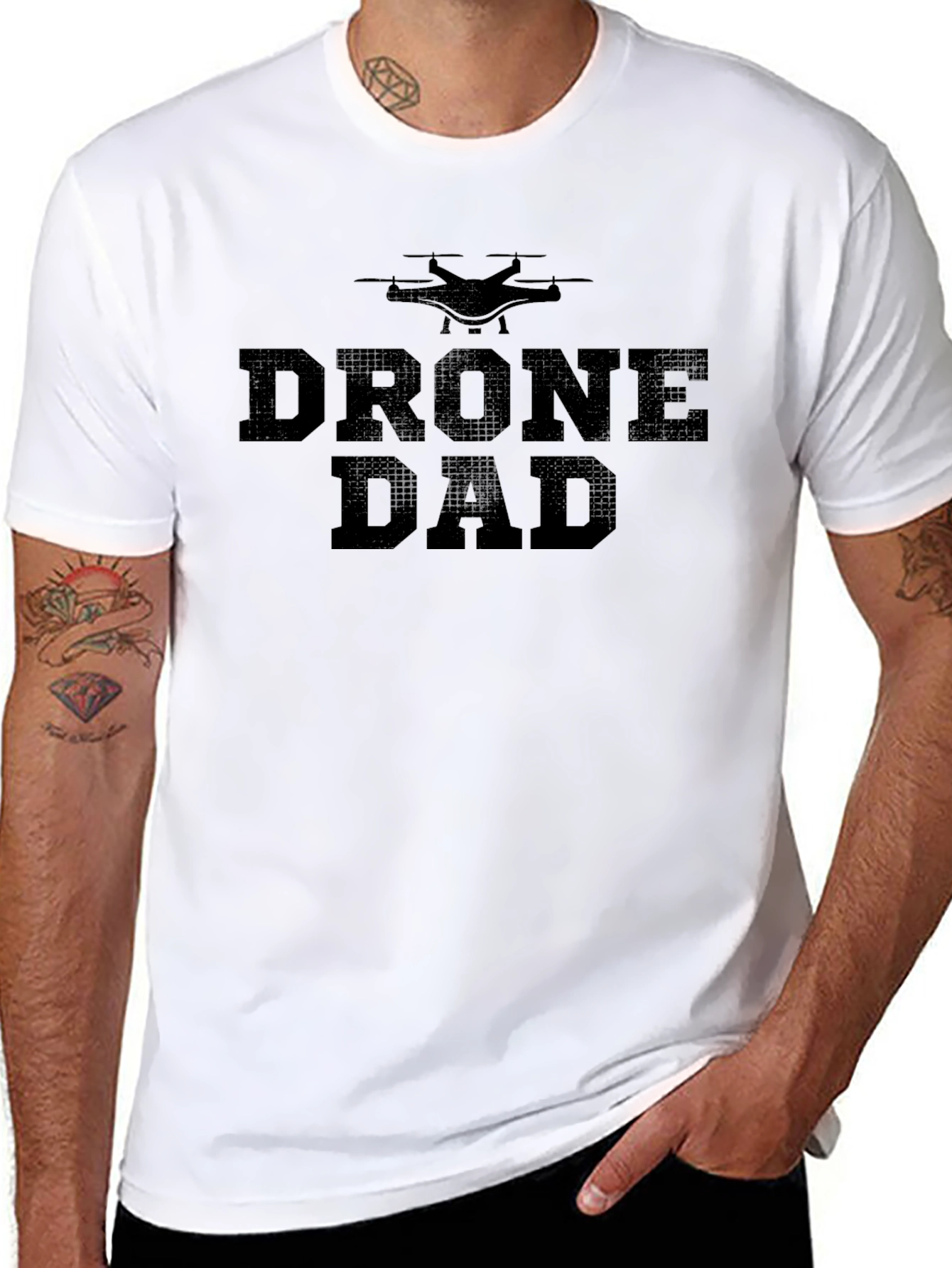 Drone Dad T-Shirt - Black