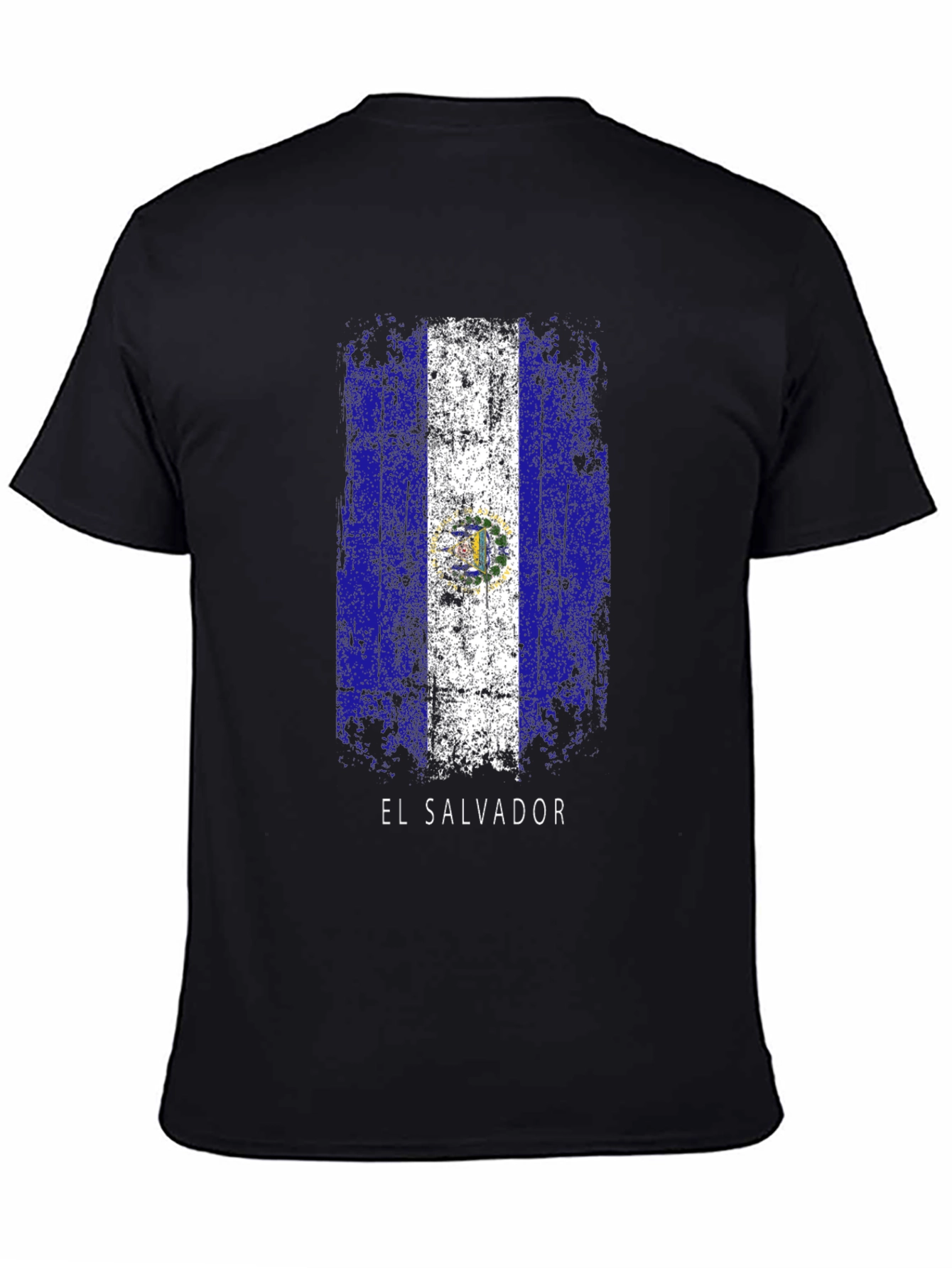 El Salvador Flag T-Shirt - Distressed Design