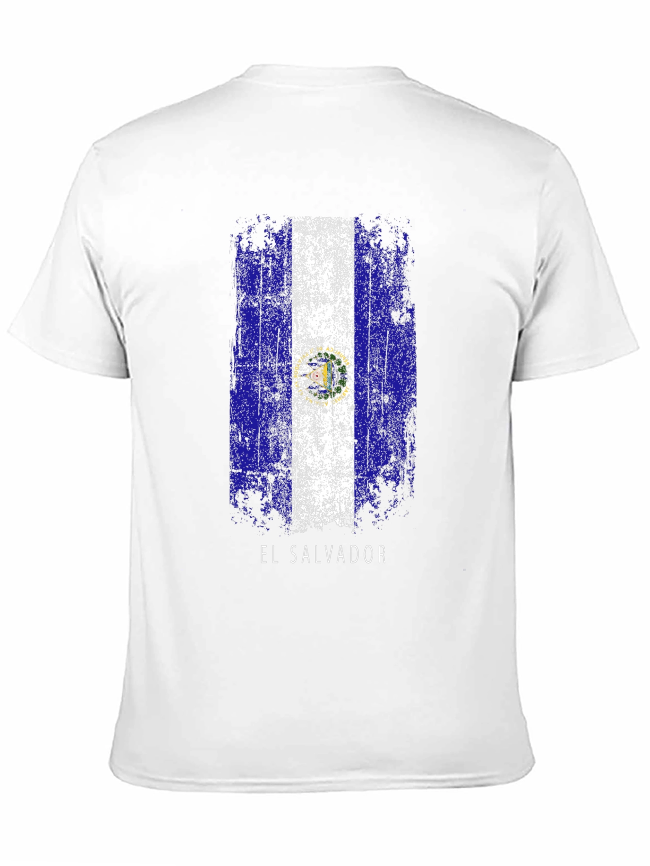 El Salvador Flag T-Shirt - Distressed Design