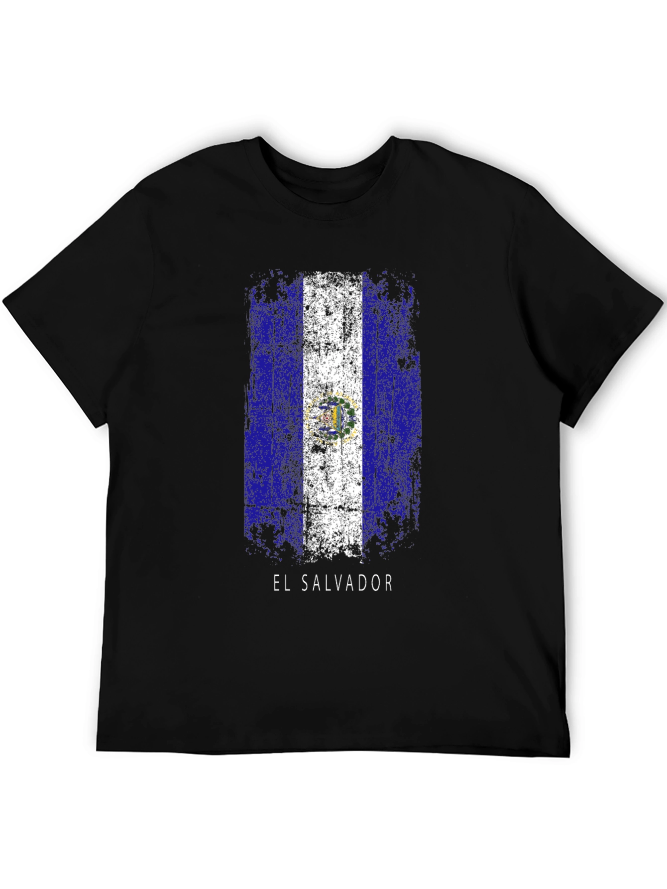 El Salvador Flag T-Shirt - Distressed Design