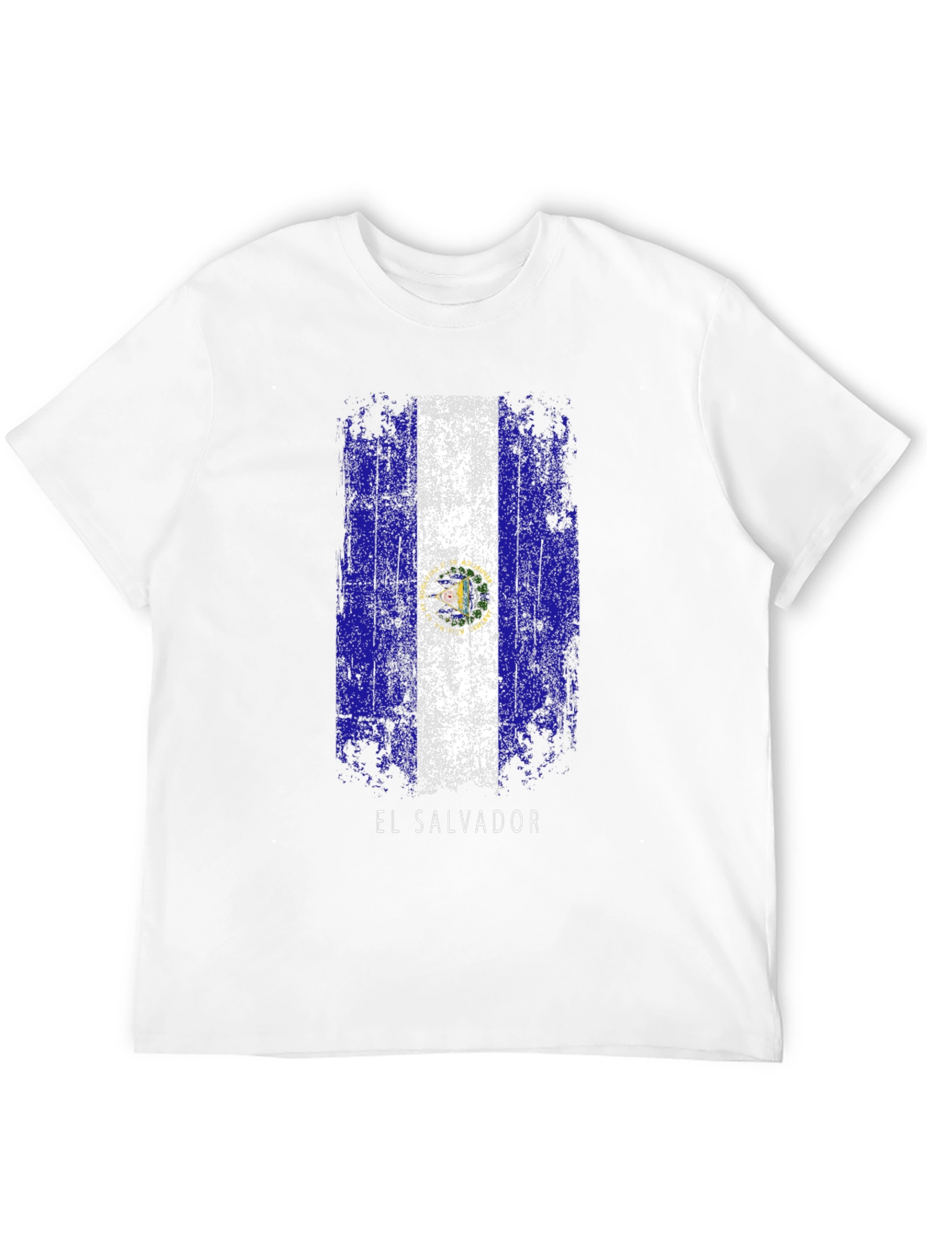 El Salvador Flag T-Shirt - Distressed Design