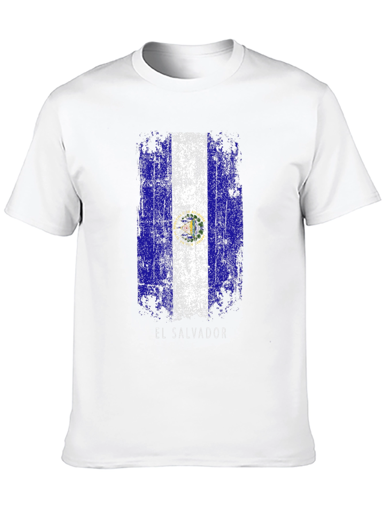 El Salvador Flag T-Shirt - Distressed Design