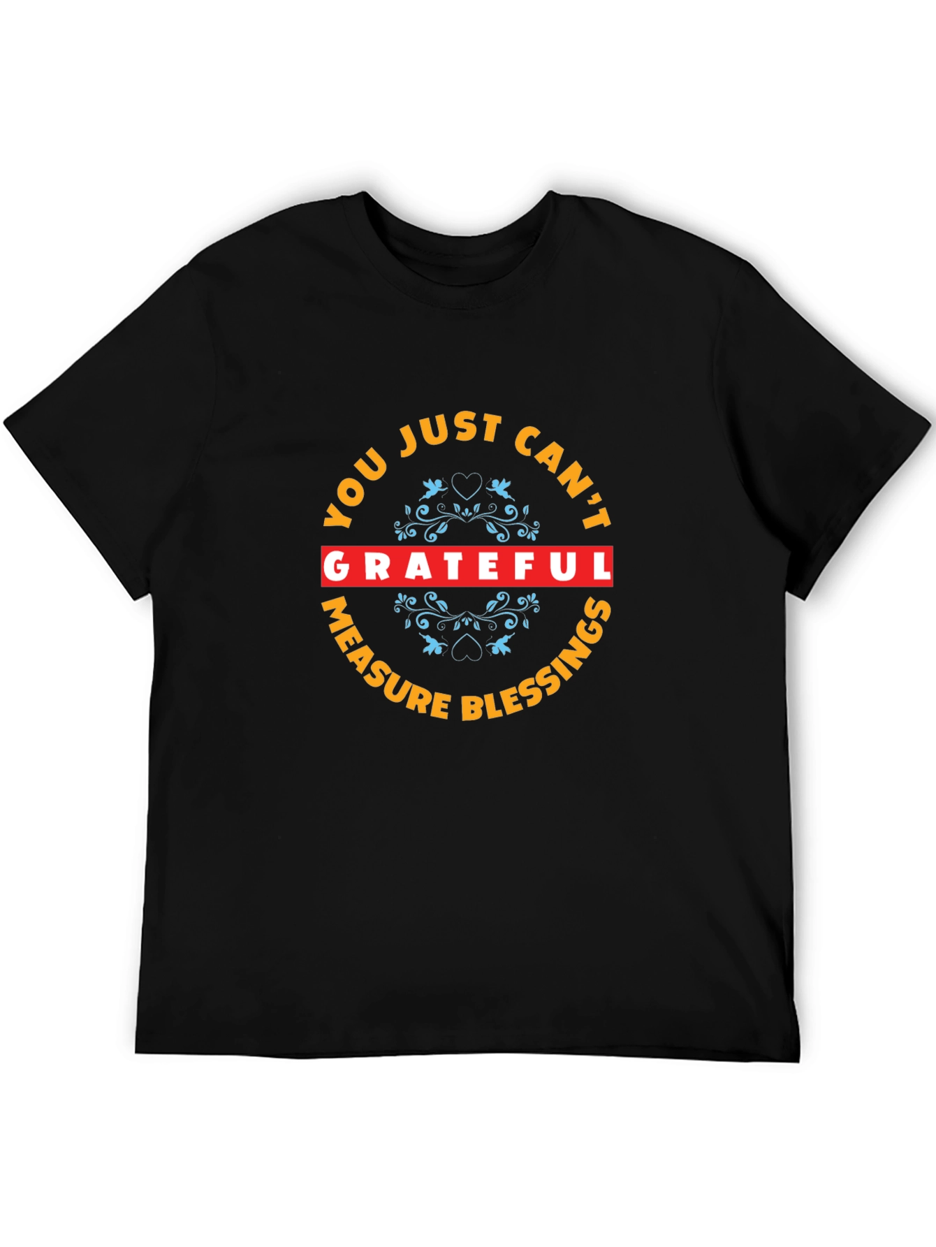 Grateful Blessings Graphic Tee - Stylish Black Shirt
