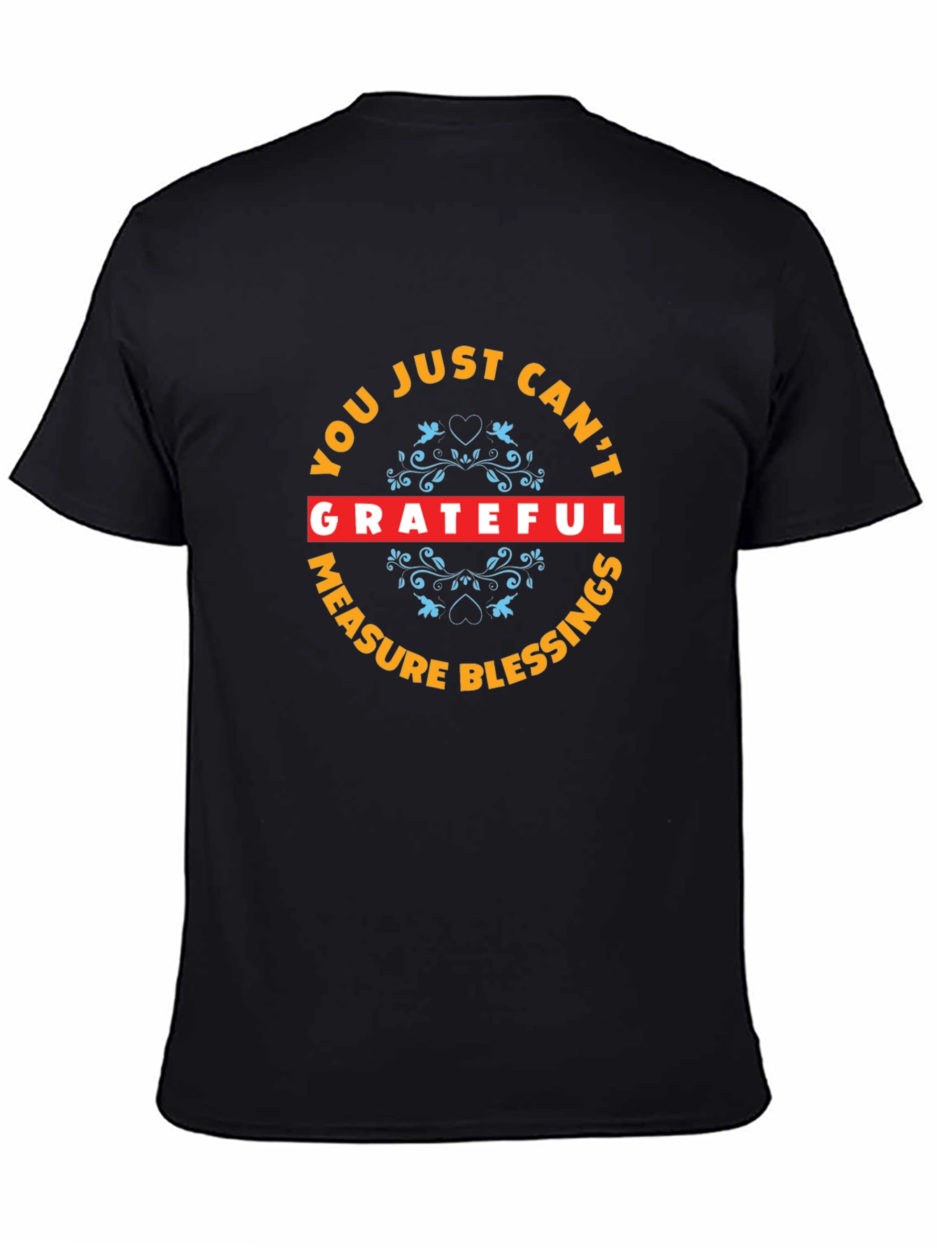Grateful Blessings Graphic Tee - Stylish Black Shirt