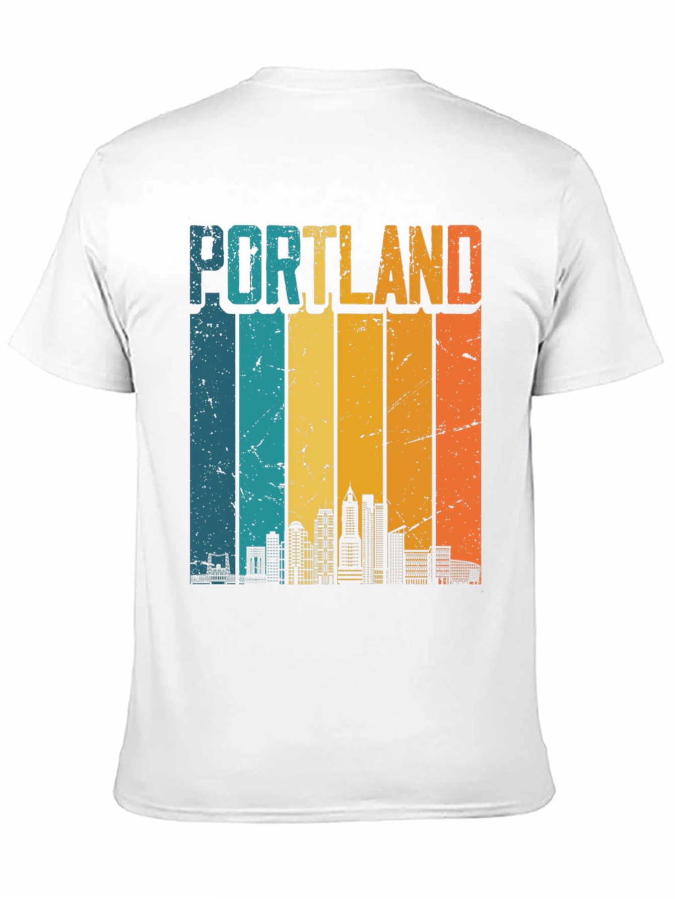 Retro Portland Skyline T-Shirt