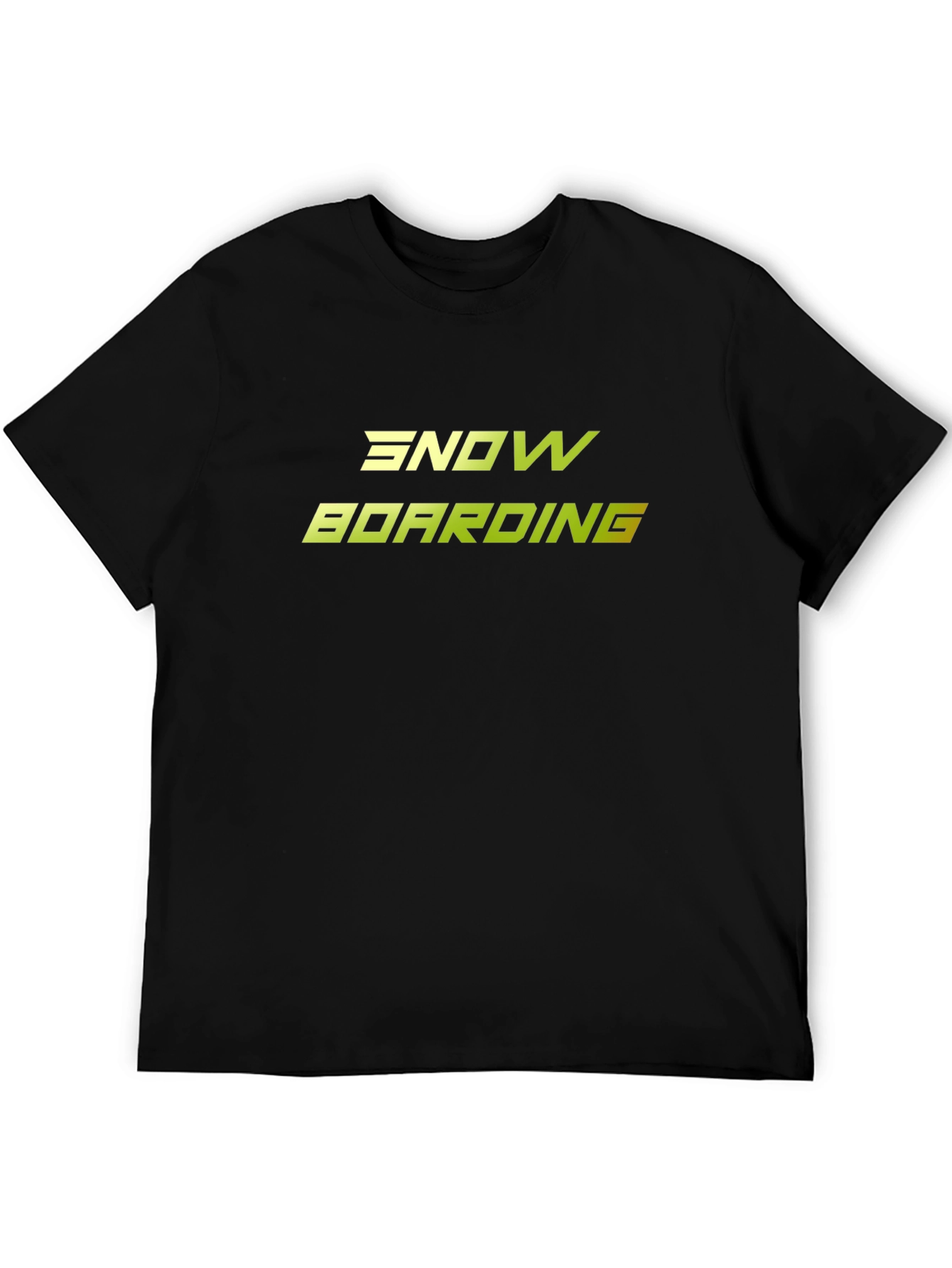 Snowboarding Graphic Black T-Shirt