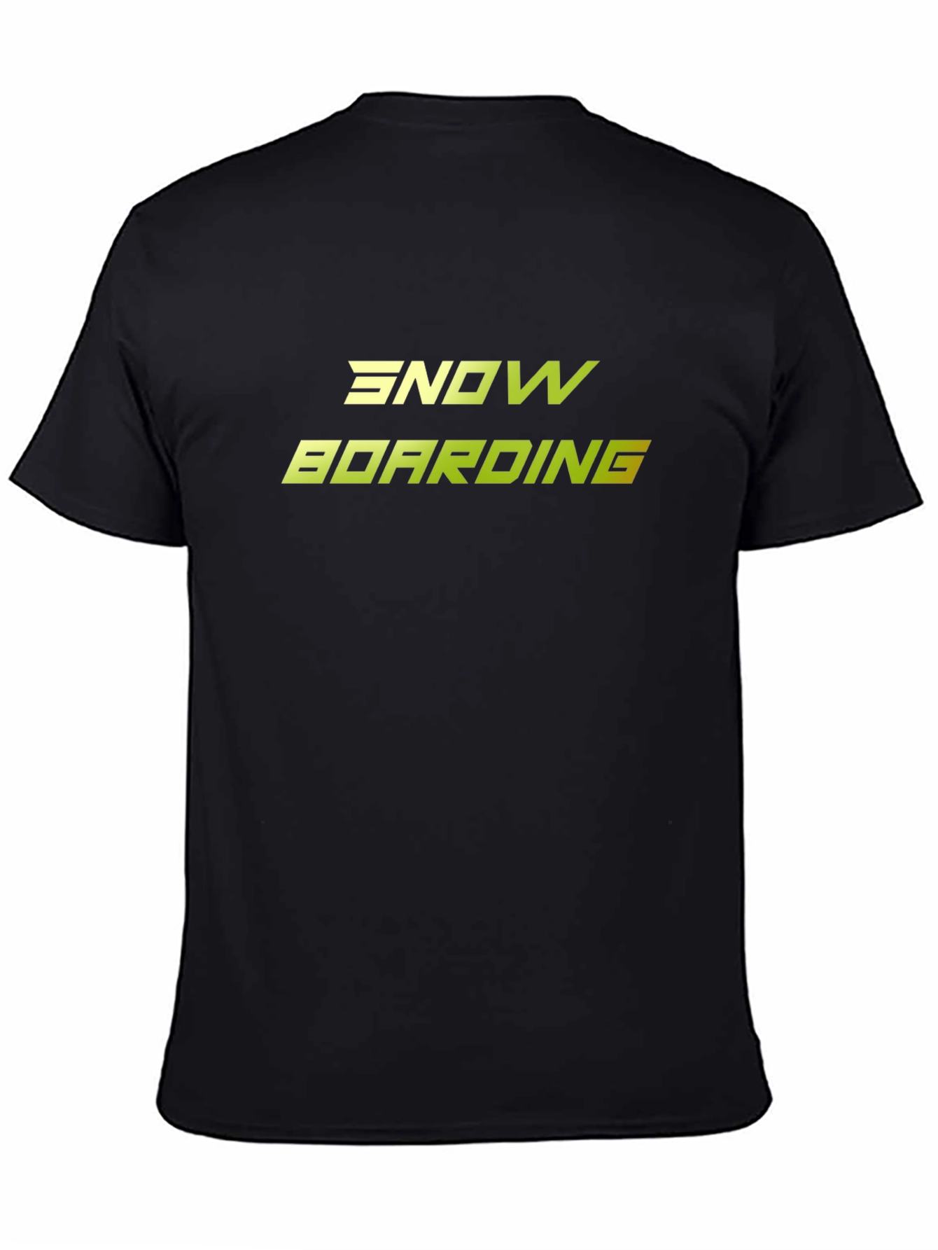 Snowboarding Graphic Black T-Shirt