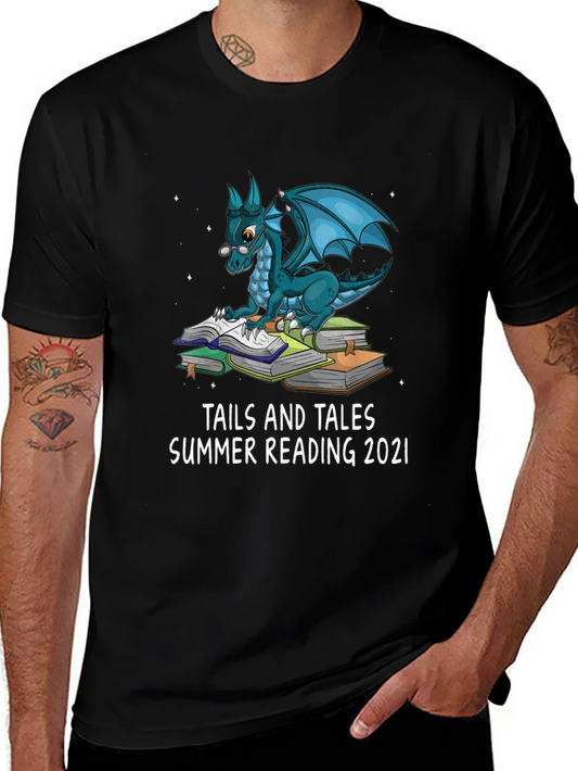 Reading Dragon Graphic Tee