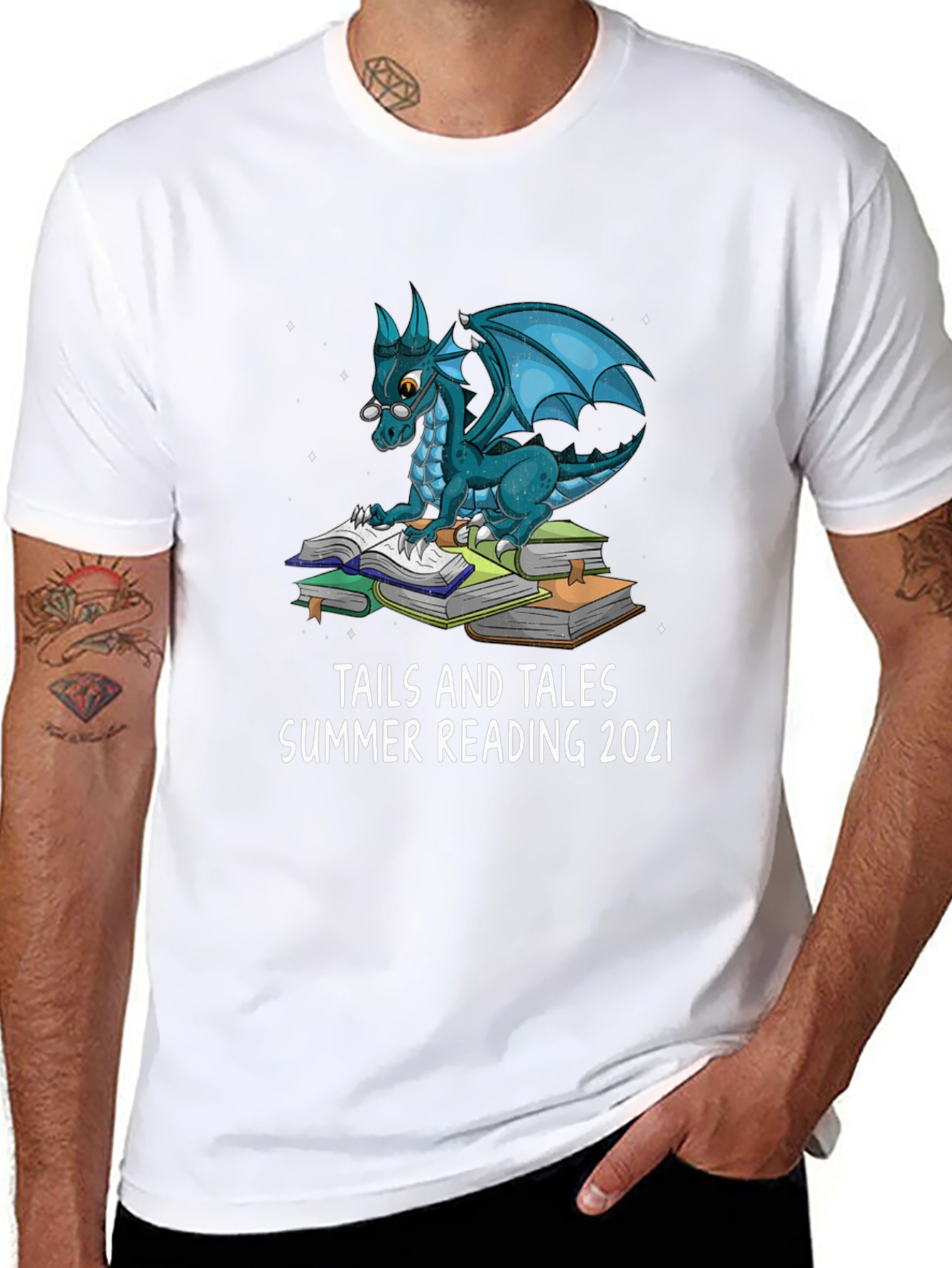 Reading Dragon Graphic Tee