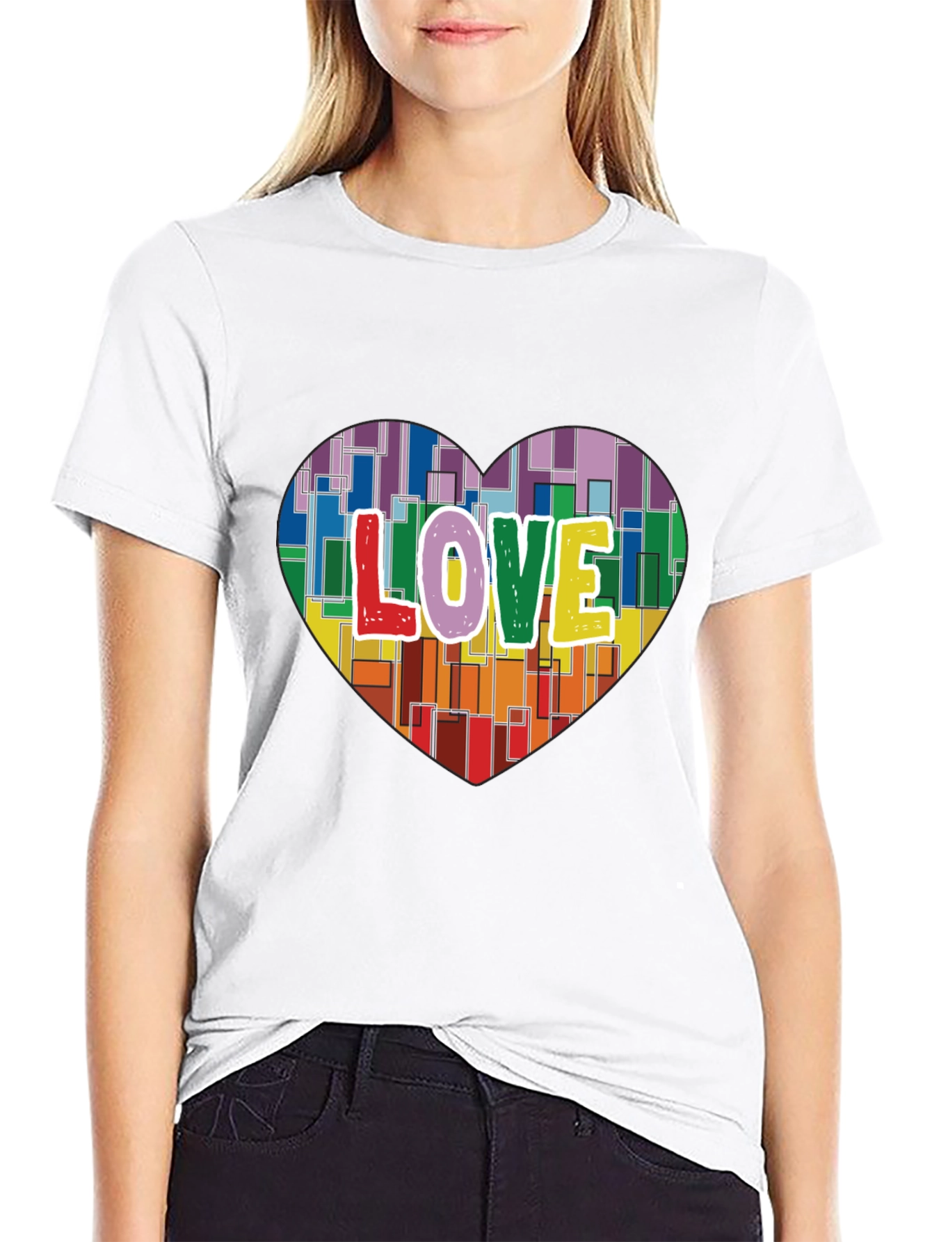 Love Heart Graphic T-Shirt - Pride & Positivity