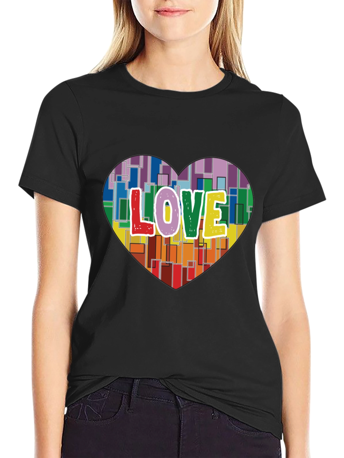 Love Heart Graphic T-Shirt - Pride & Positivity