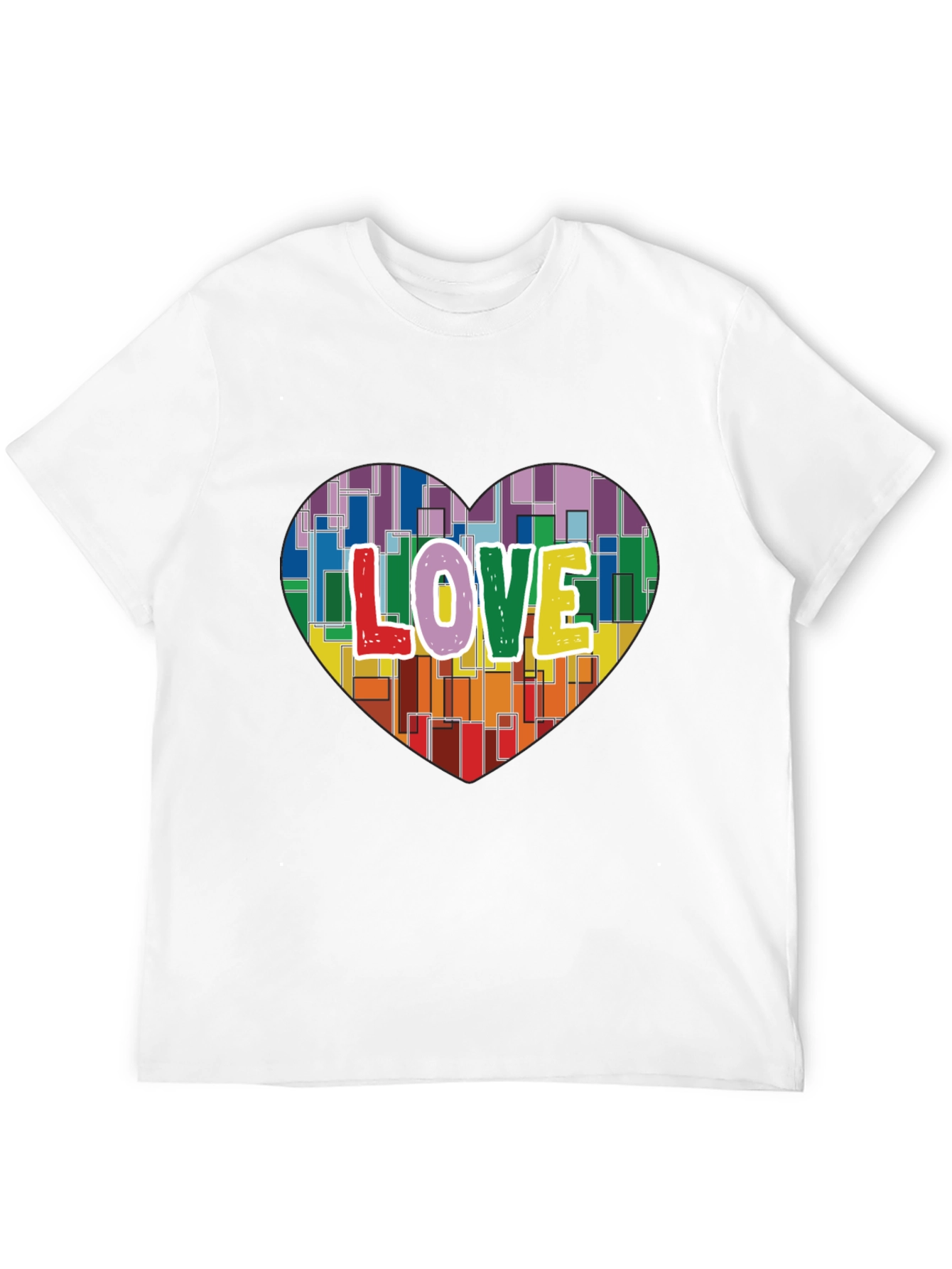 Love Heart Graphic T-Shirt - Pride & Positivity