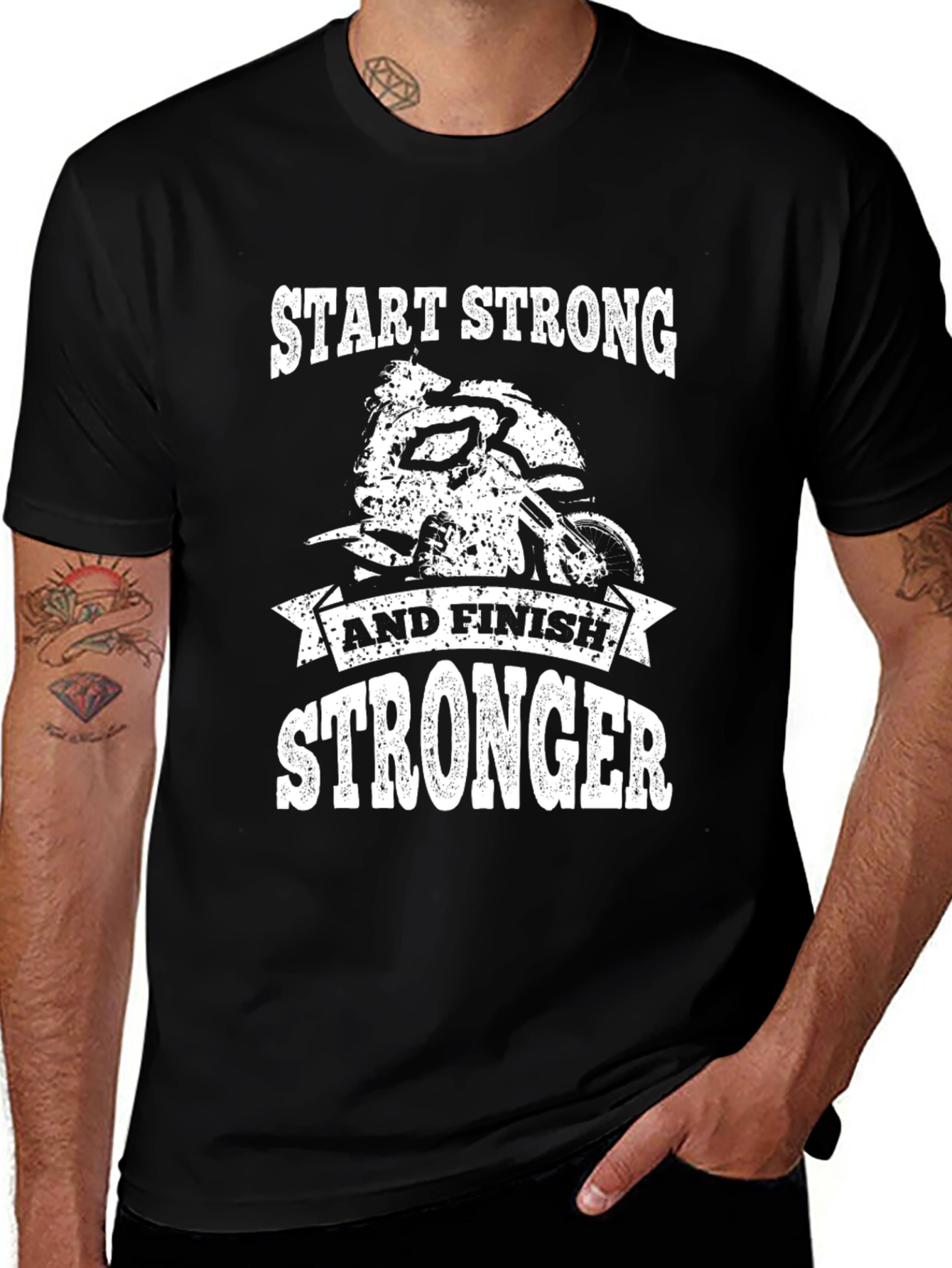Start Stronger Mens Graphic Tee