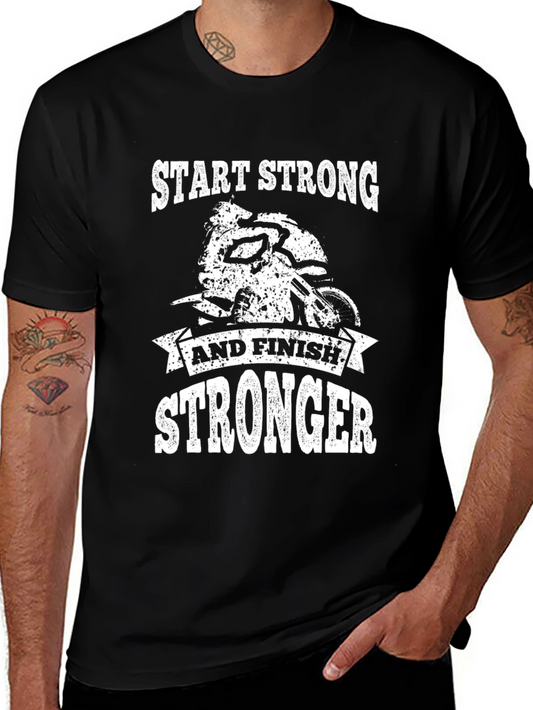 Start Stronger Mens Graphic Tee