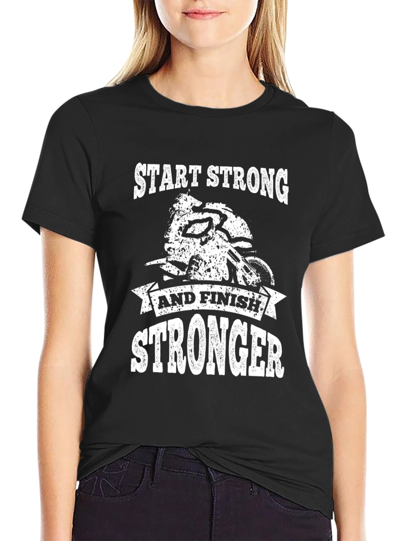 Start Stronger Mens Graphic Tee