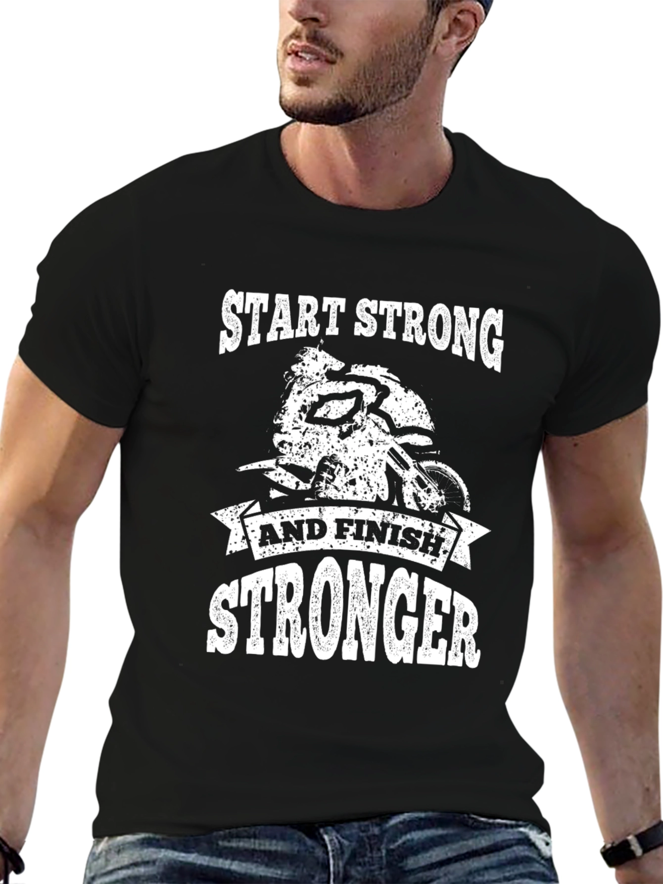 Start Stronger Mens Graphic Tee