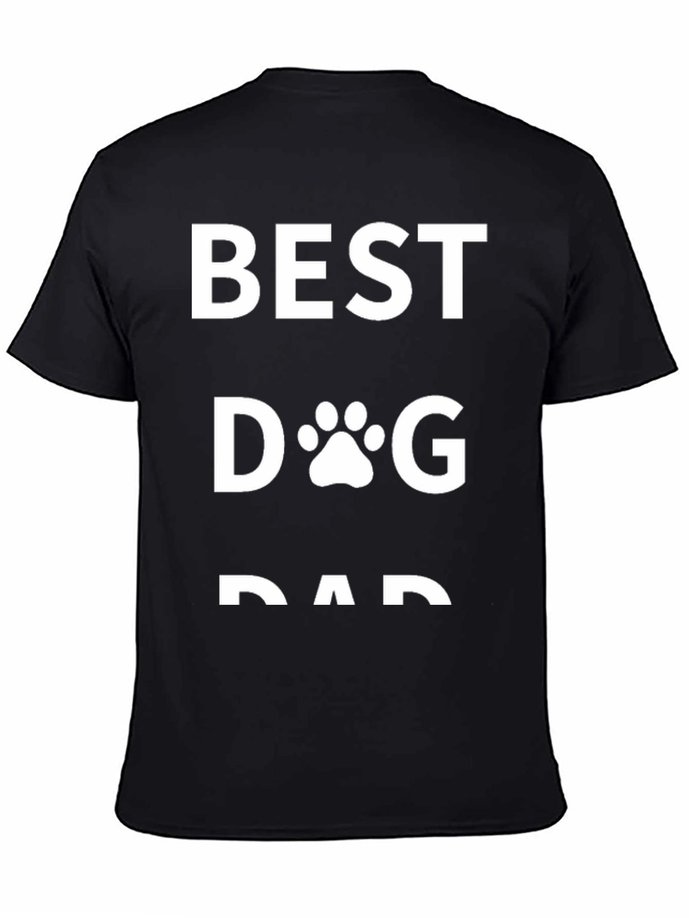 Best Dog Dad T-Shirt - Black Graphic Tee