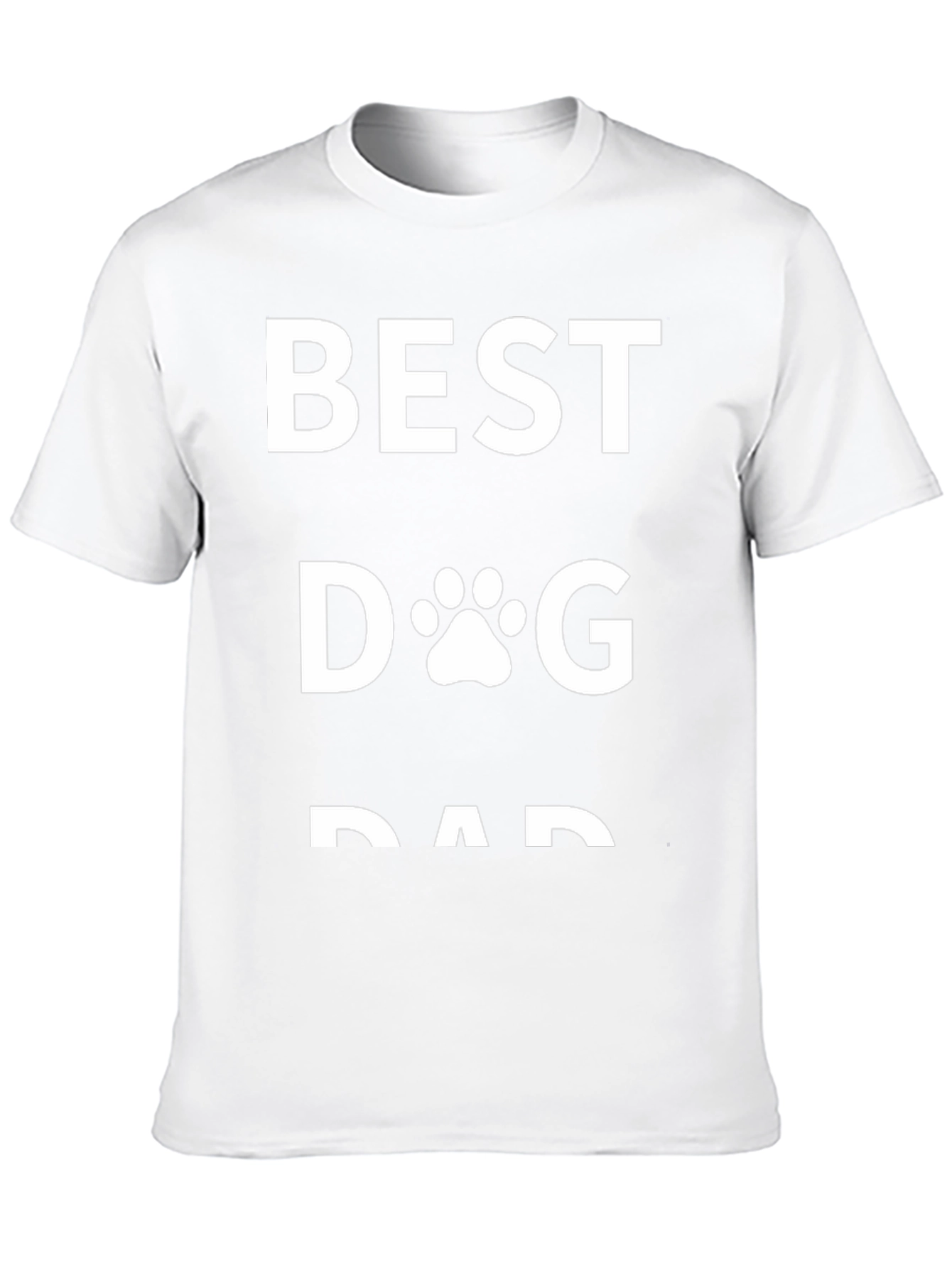 Best Dog Dad T-Shirt - Black Graphic Tee