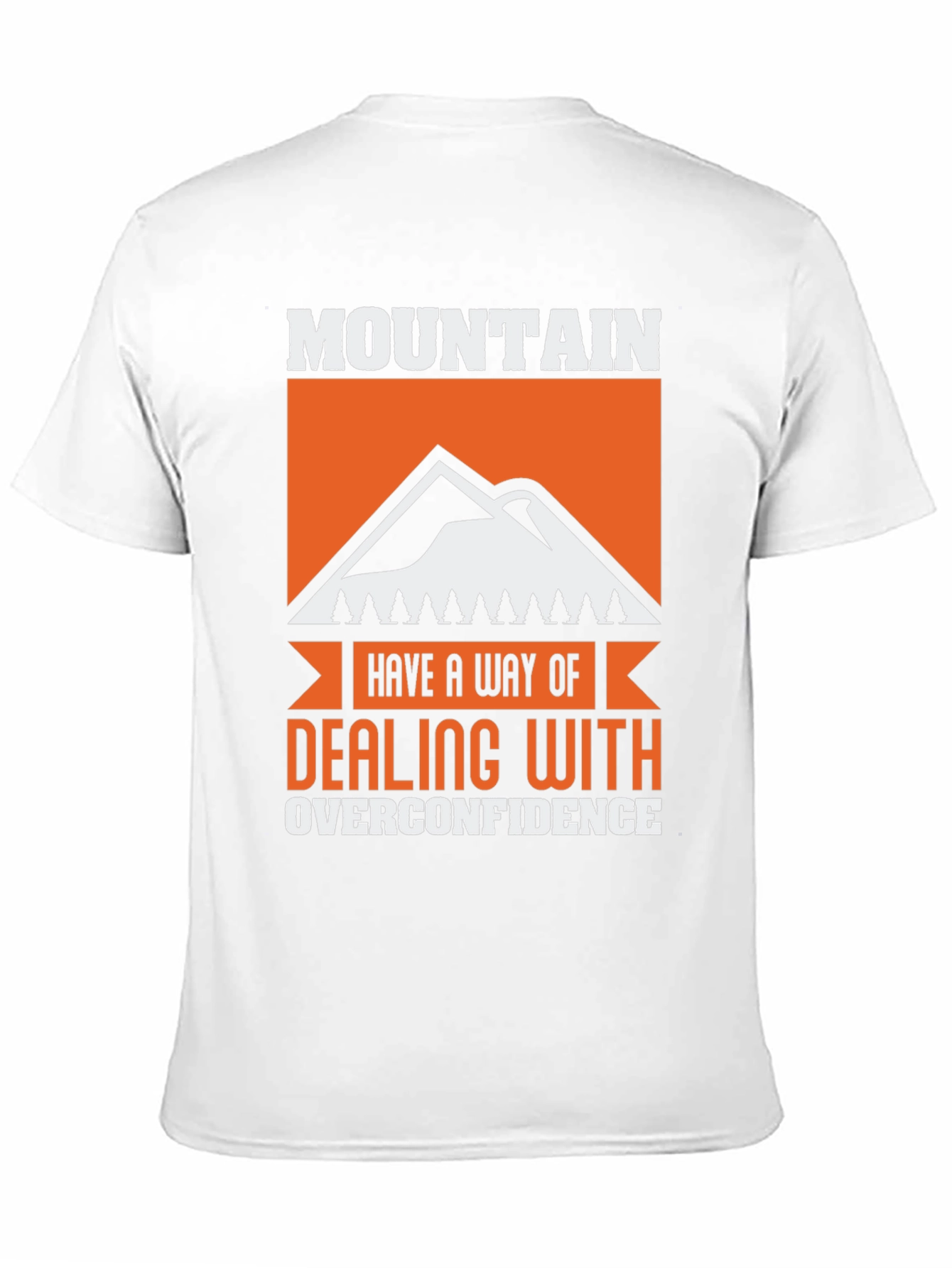 Mountain Overconfidence Graphic Tee - Black Cotton Blend