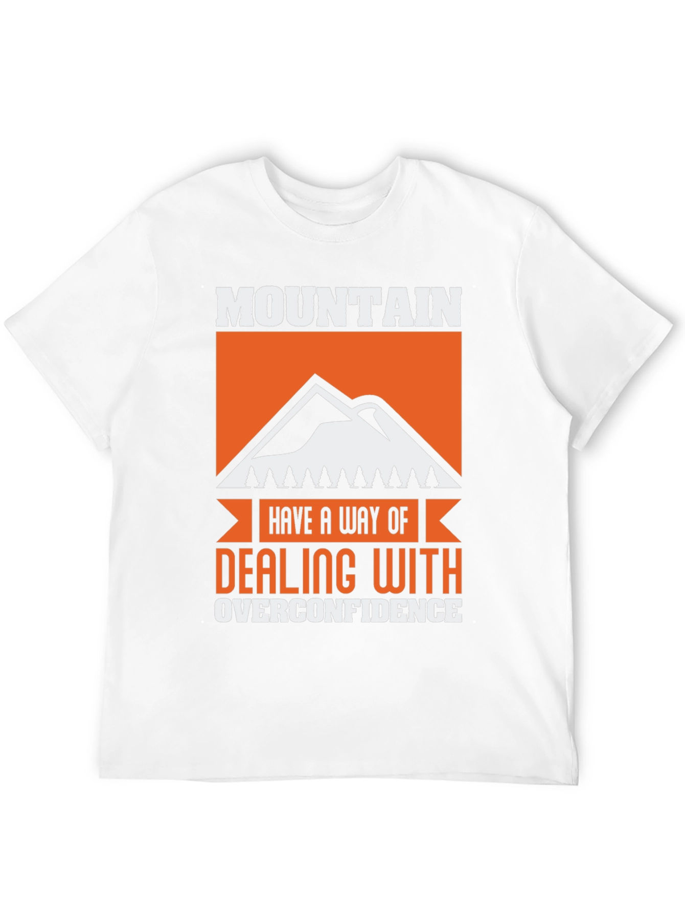 Mountain Overconfidence Graphic Tee - Black Cotton Blend