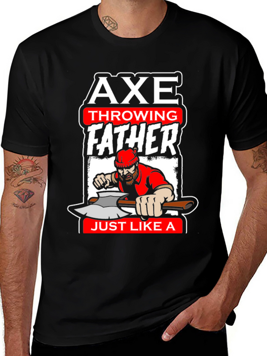 Axe Throwing Father T-Shirt