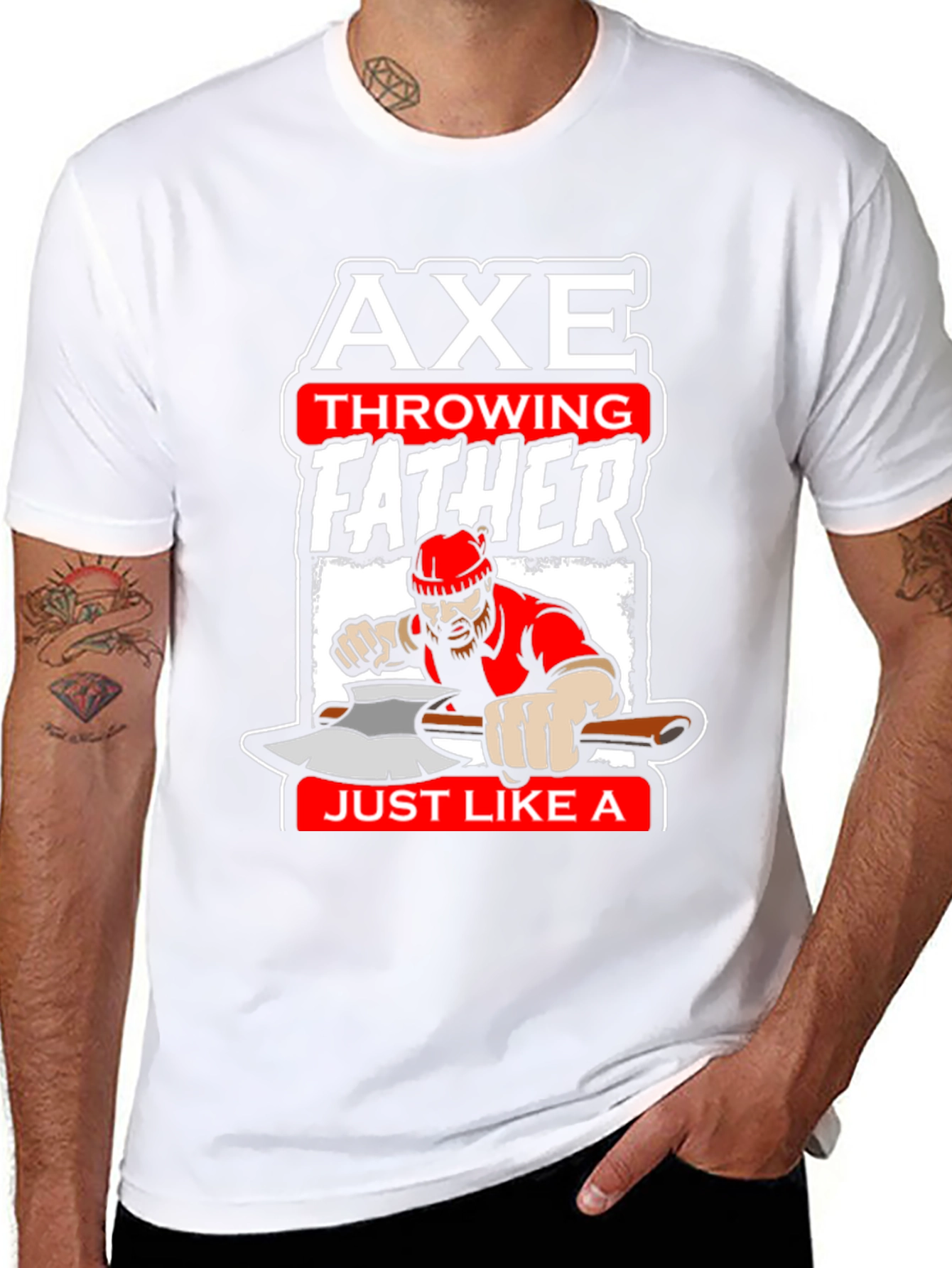 Axe Throwing Father T-Shirt