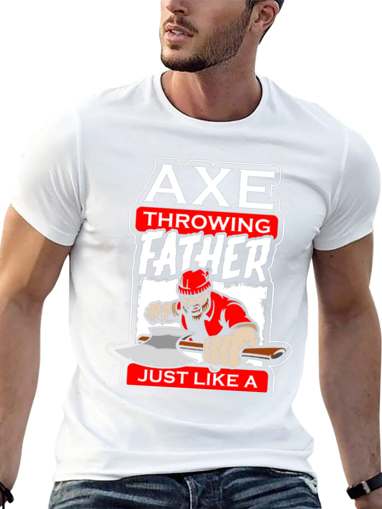 Axe Throwing Father T-Shirt