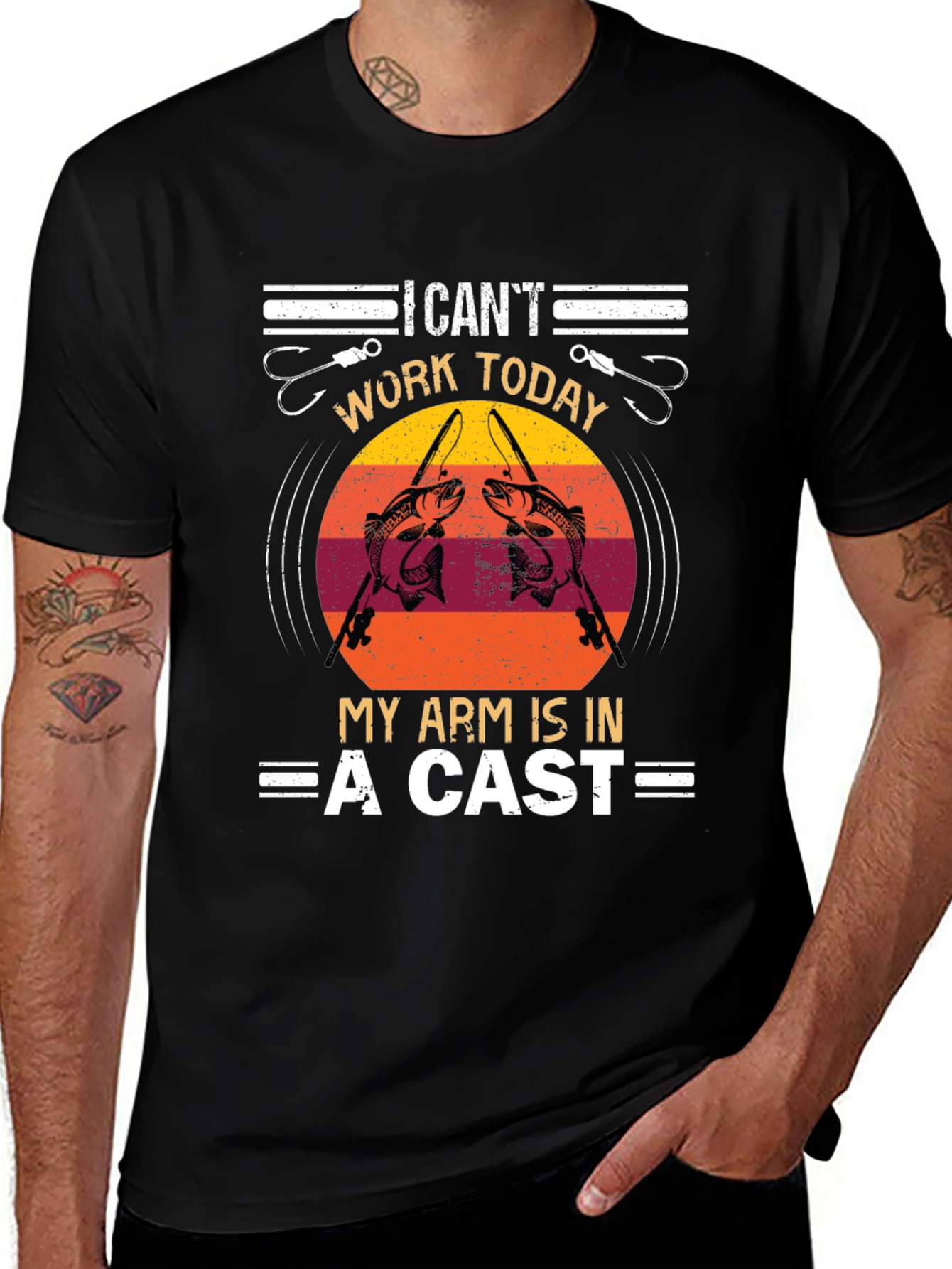 Funny Fishing T-Shirt - I Cant Work Today