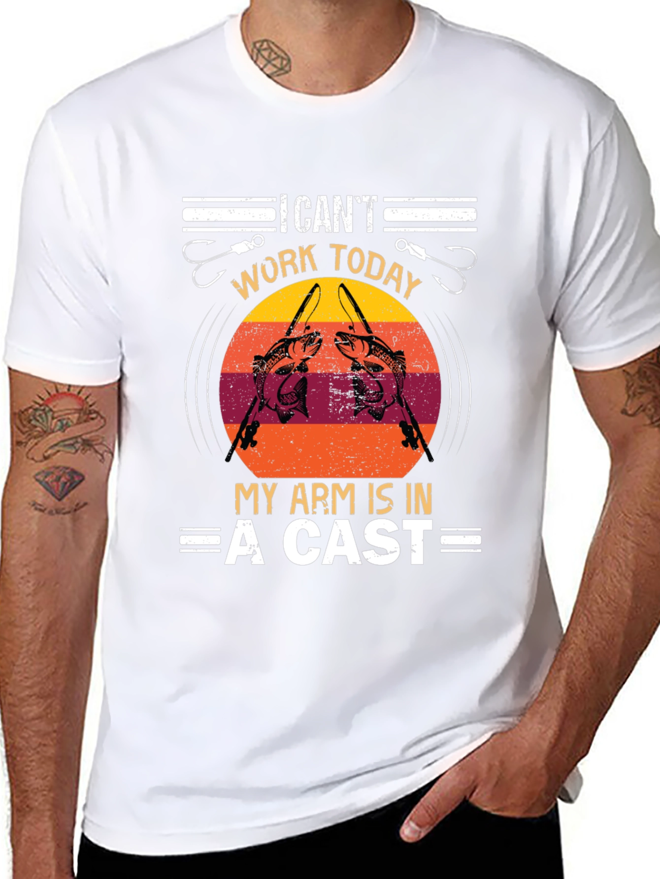 Funny Fishing T-Shirt - I Cant Work Today