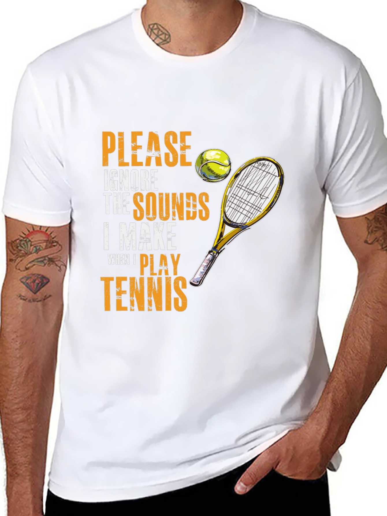 Tennis Player Humor Graphic T-Shirt
