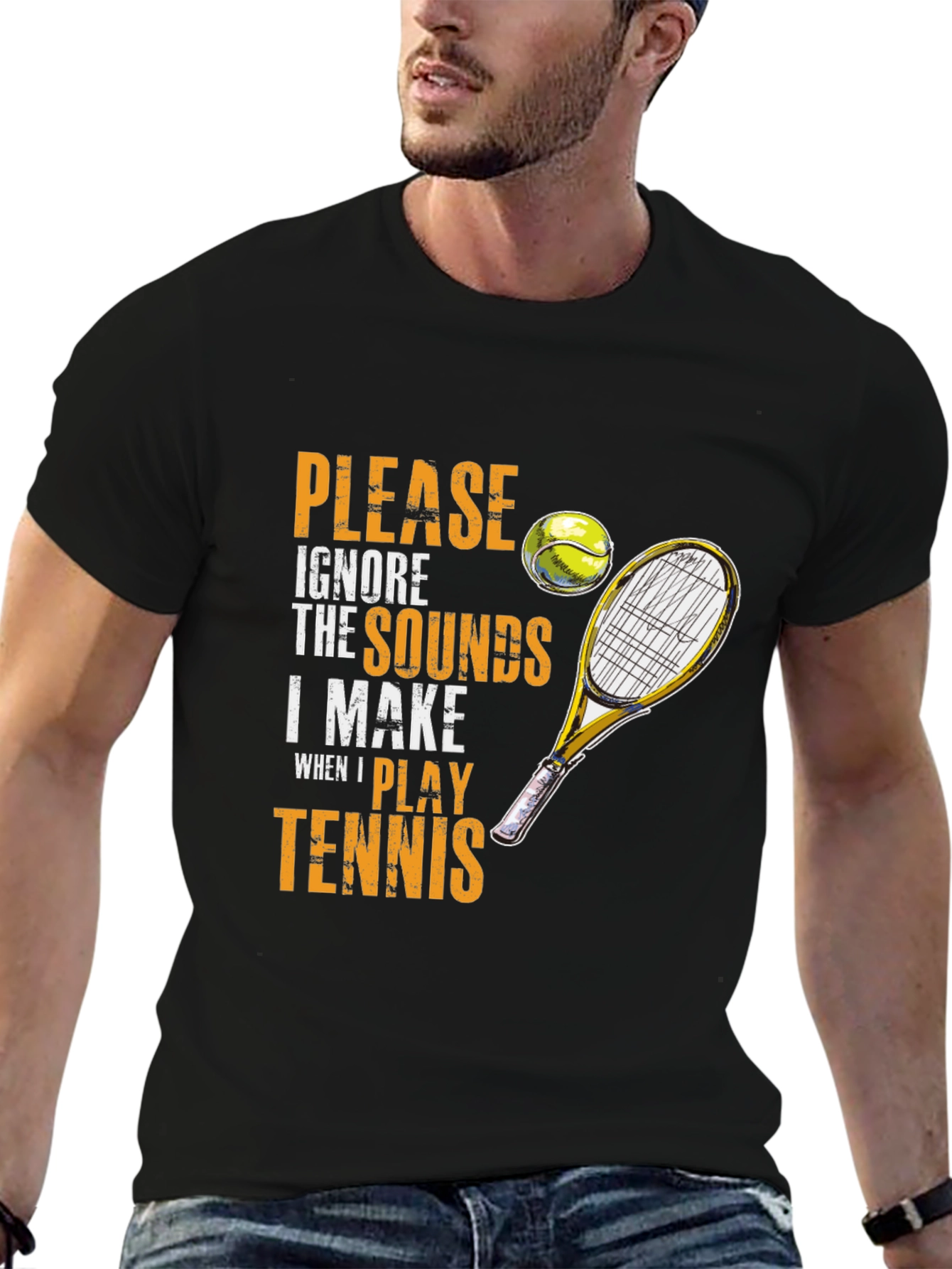 Tennis Player Humor Graphic T-Shirt