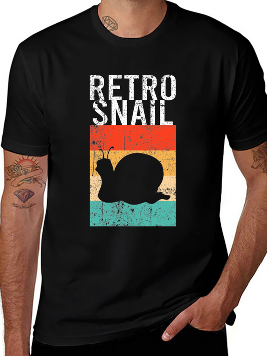 Retro Snail Graphic T-Shirt Vintage Style
