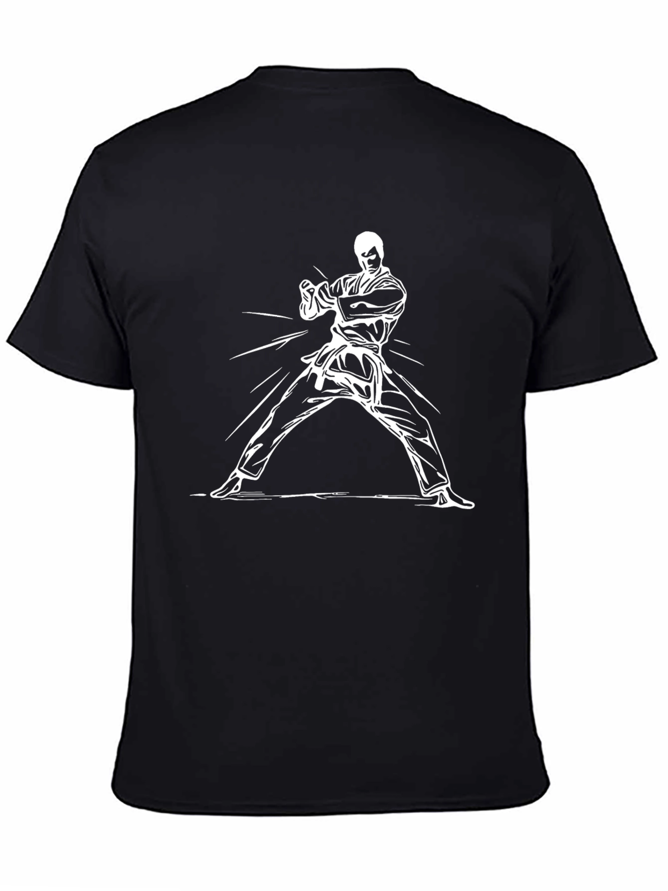 Karate Pose Graphic Tee - Black