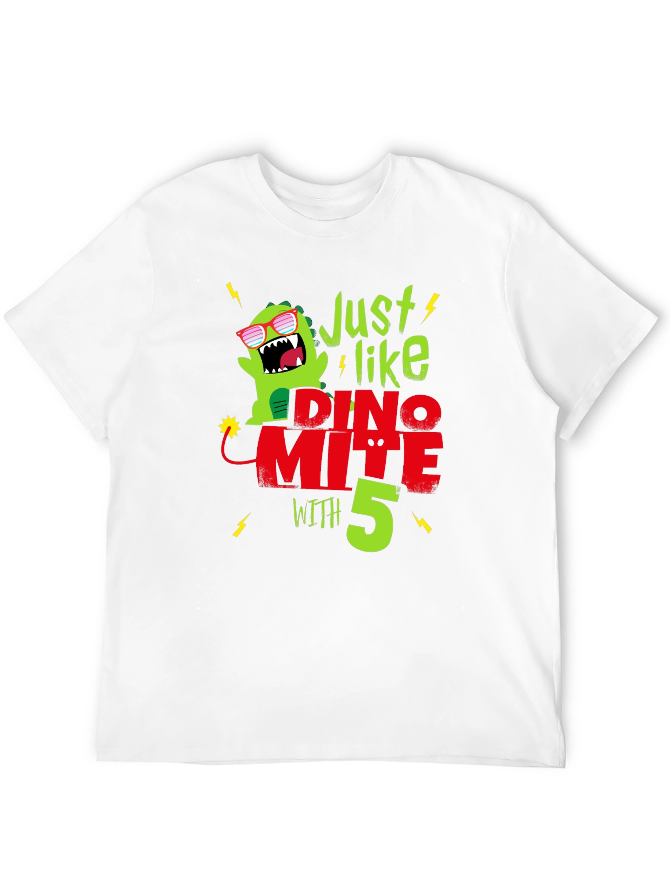 Dino-mite 5th Birthday T-Shirt
