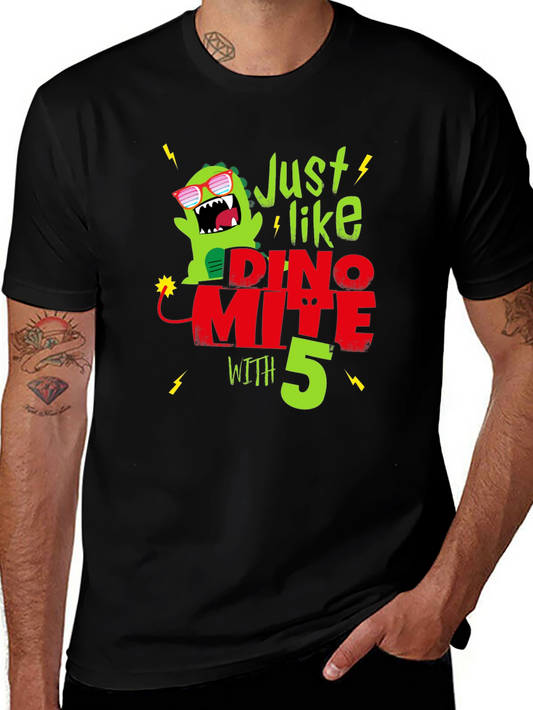 Dino-mite 5th Birthday T-Shirt