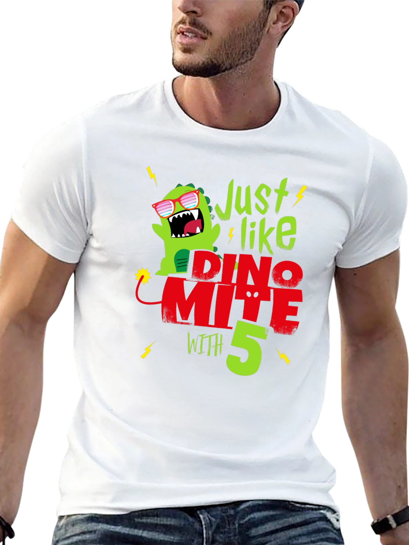 Dino-mite 5th Birthday T-Shirt