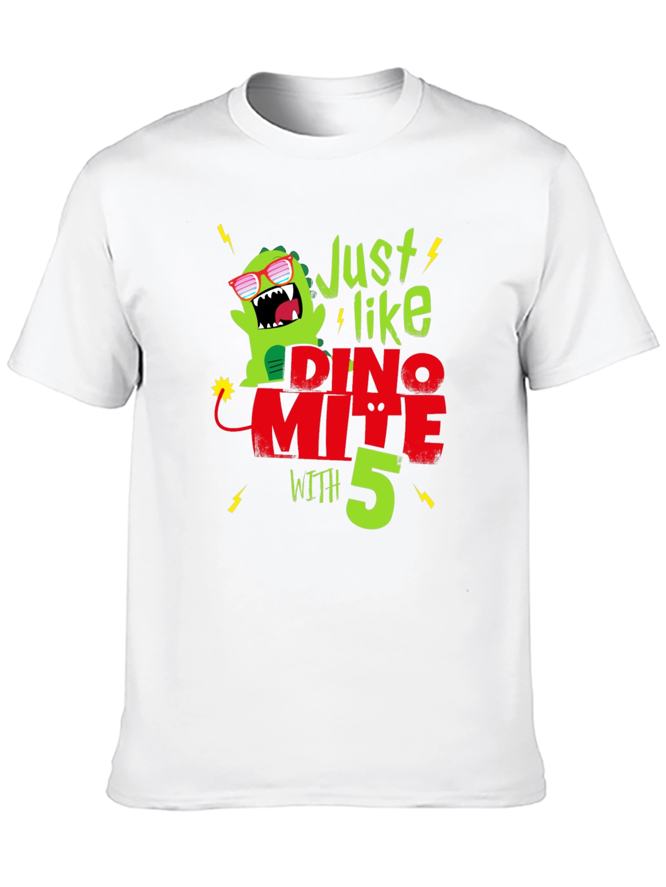 Dino-mite 5th Birthday T-Shirt