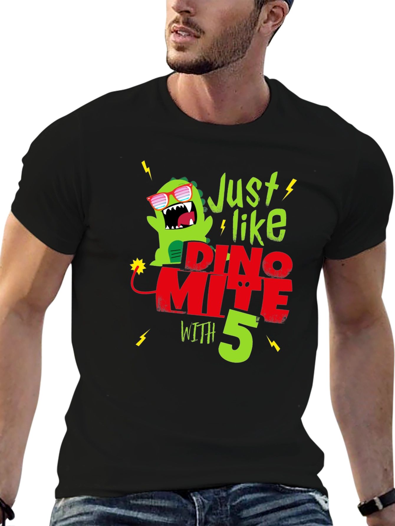 Dino-mite 5th Birthday T-Shirt