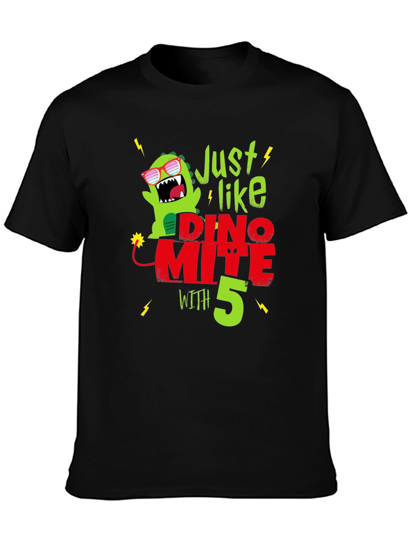 Dino-mite 5th Birthday T-Shirt