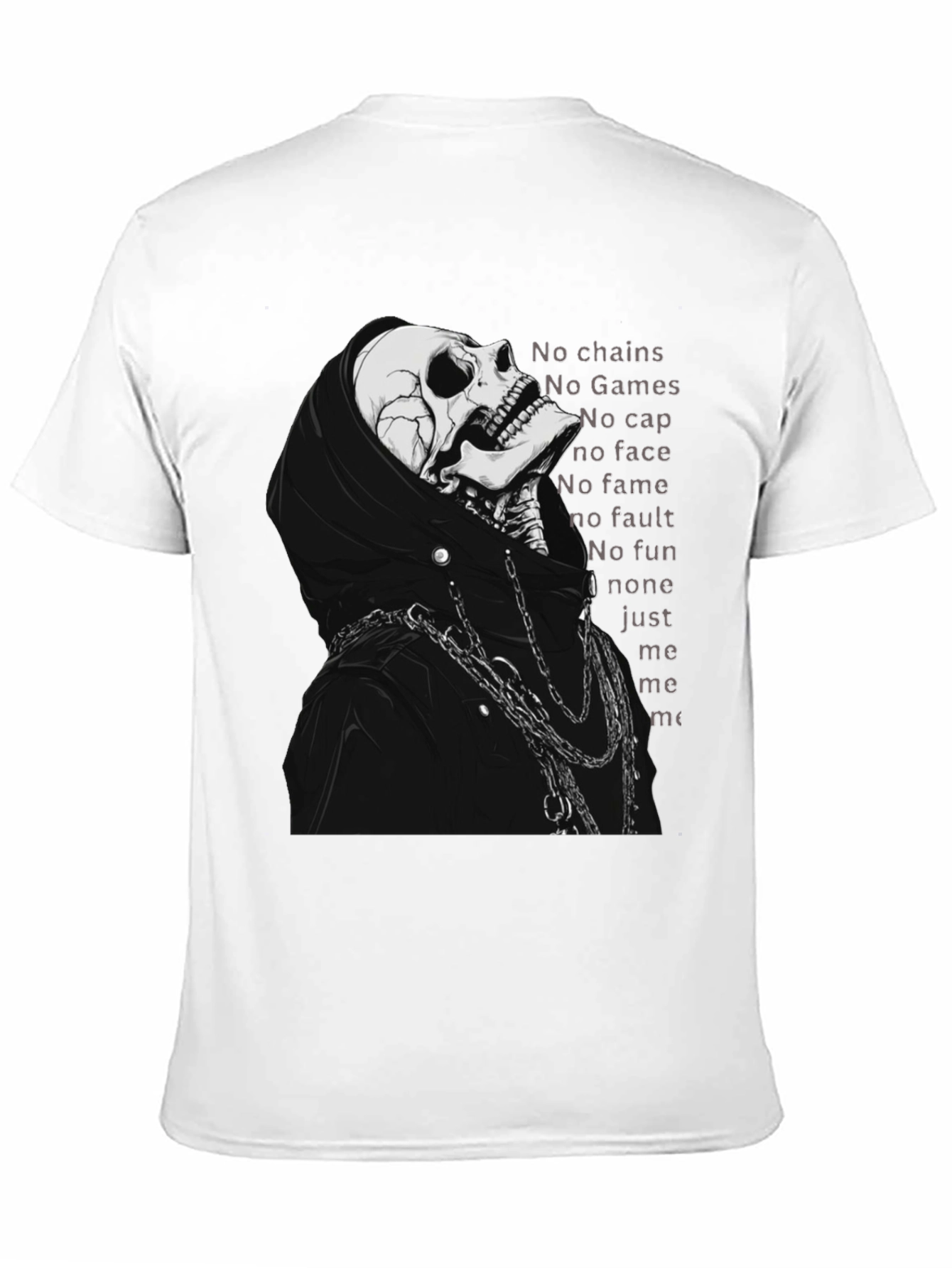 Grim Reaper Skeleton T-Shirt - No Chains