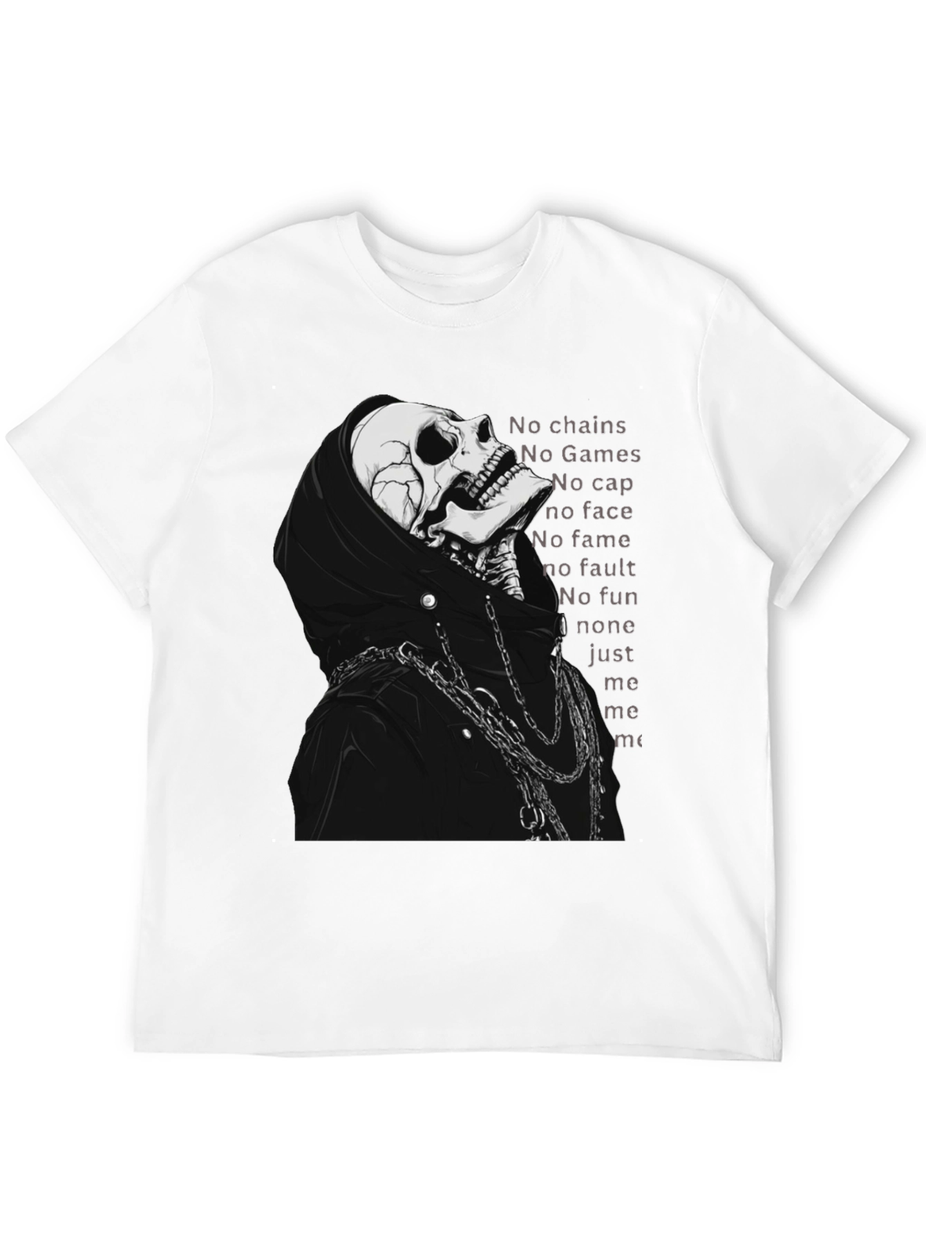 Grim Reaper Skeleton T-Shirt - No Chains