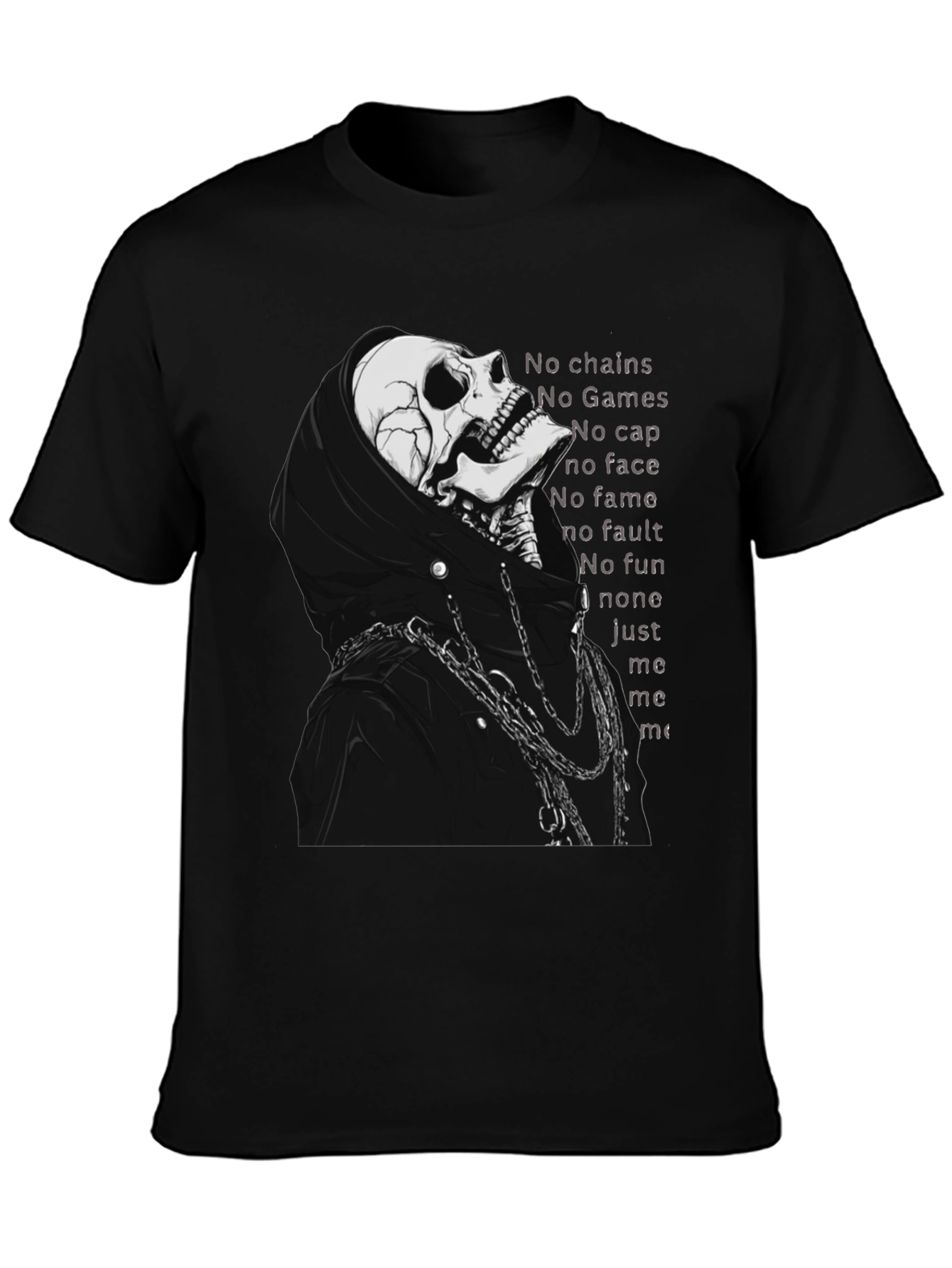 Grim Reaper Skeleton T-Shirt - No Chains