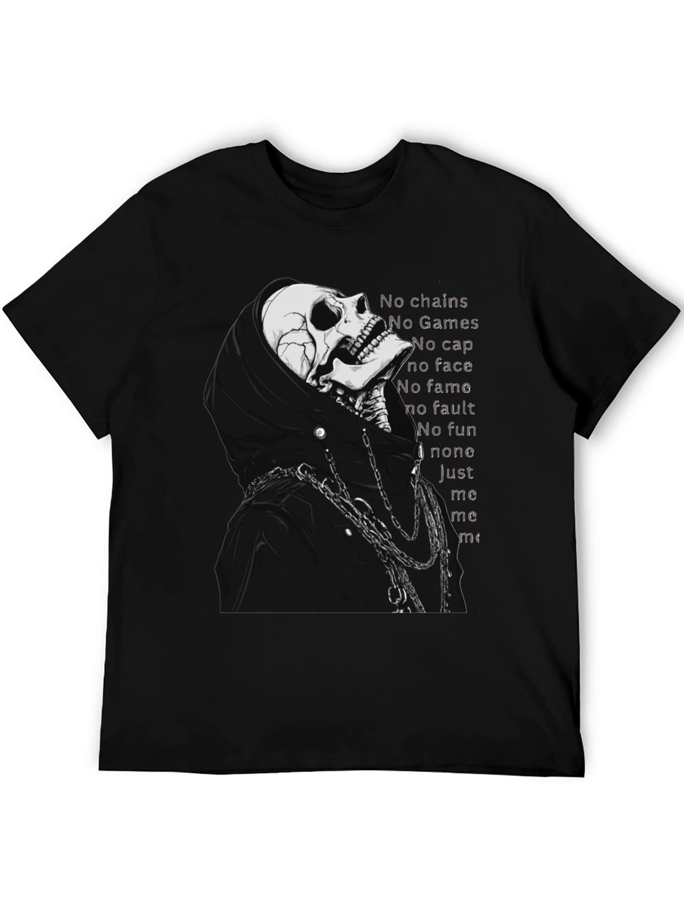 Grim Reaper Skeleton T-Shirt - No Chains