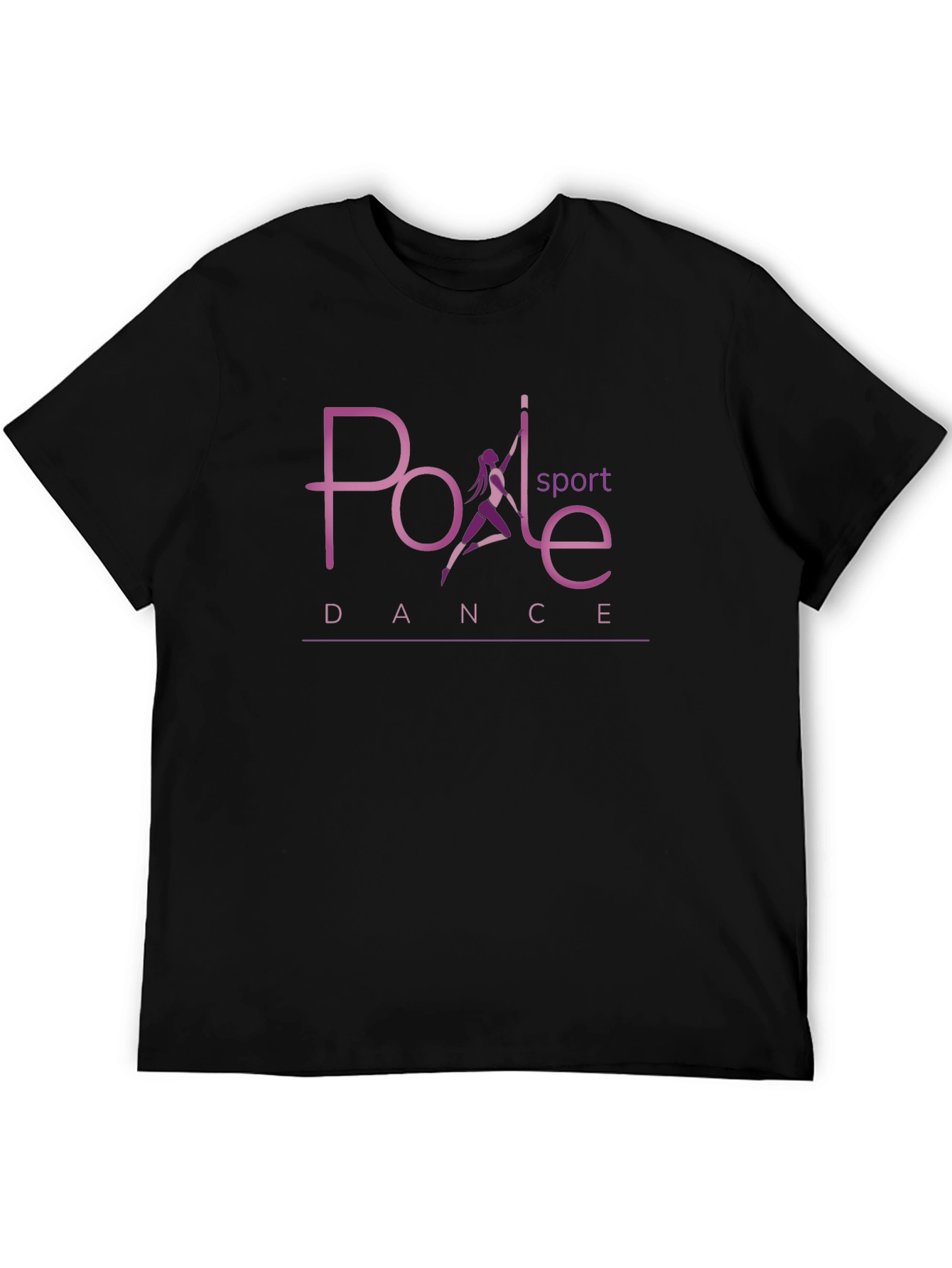 Pole Dance Sport Graphic Tee - Black