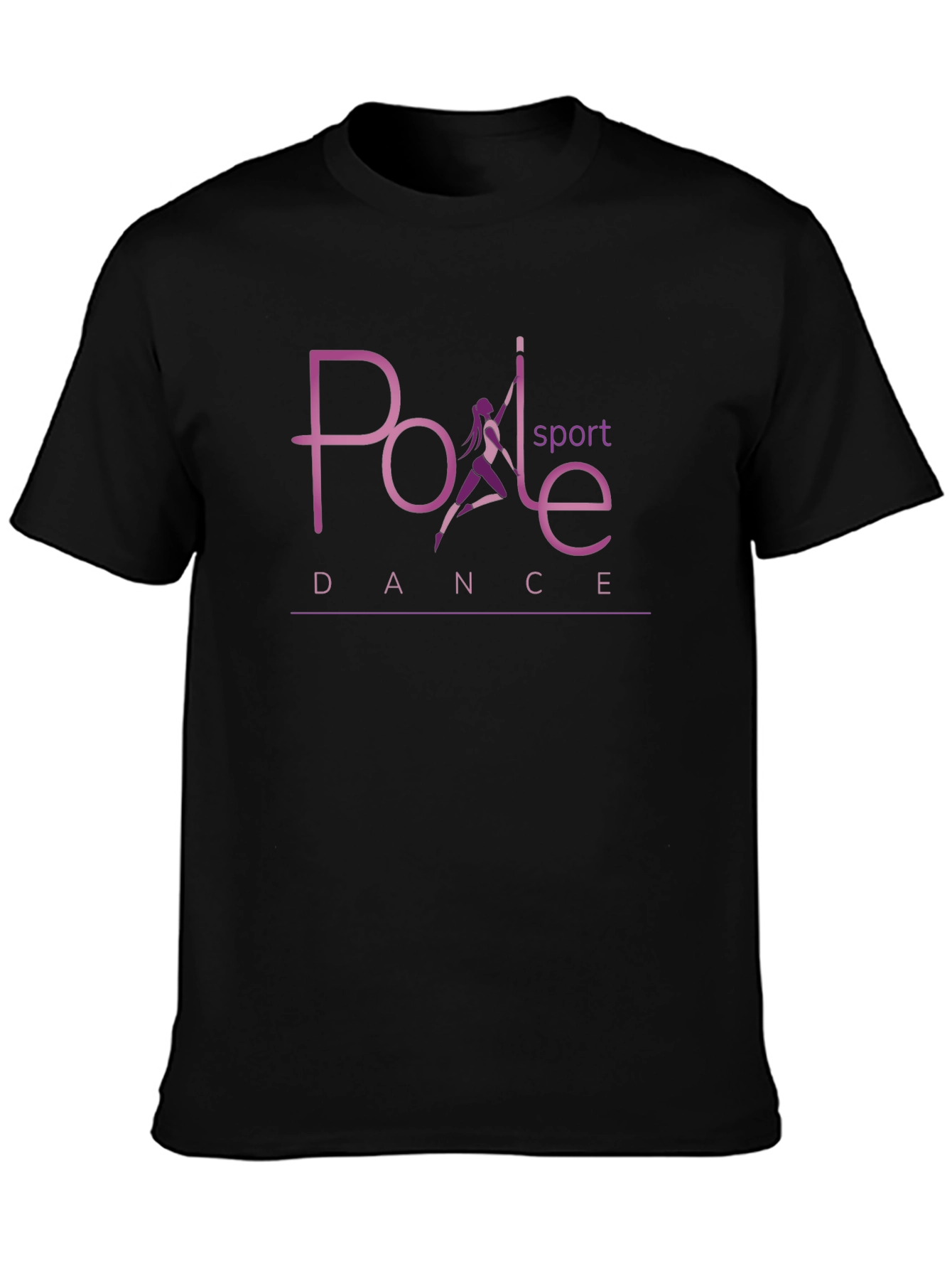 Pole Dance Sport Graphic Tee - Black