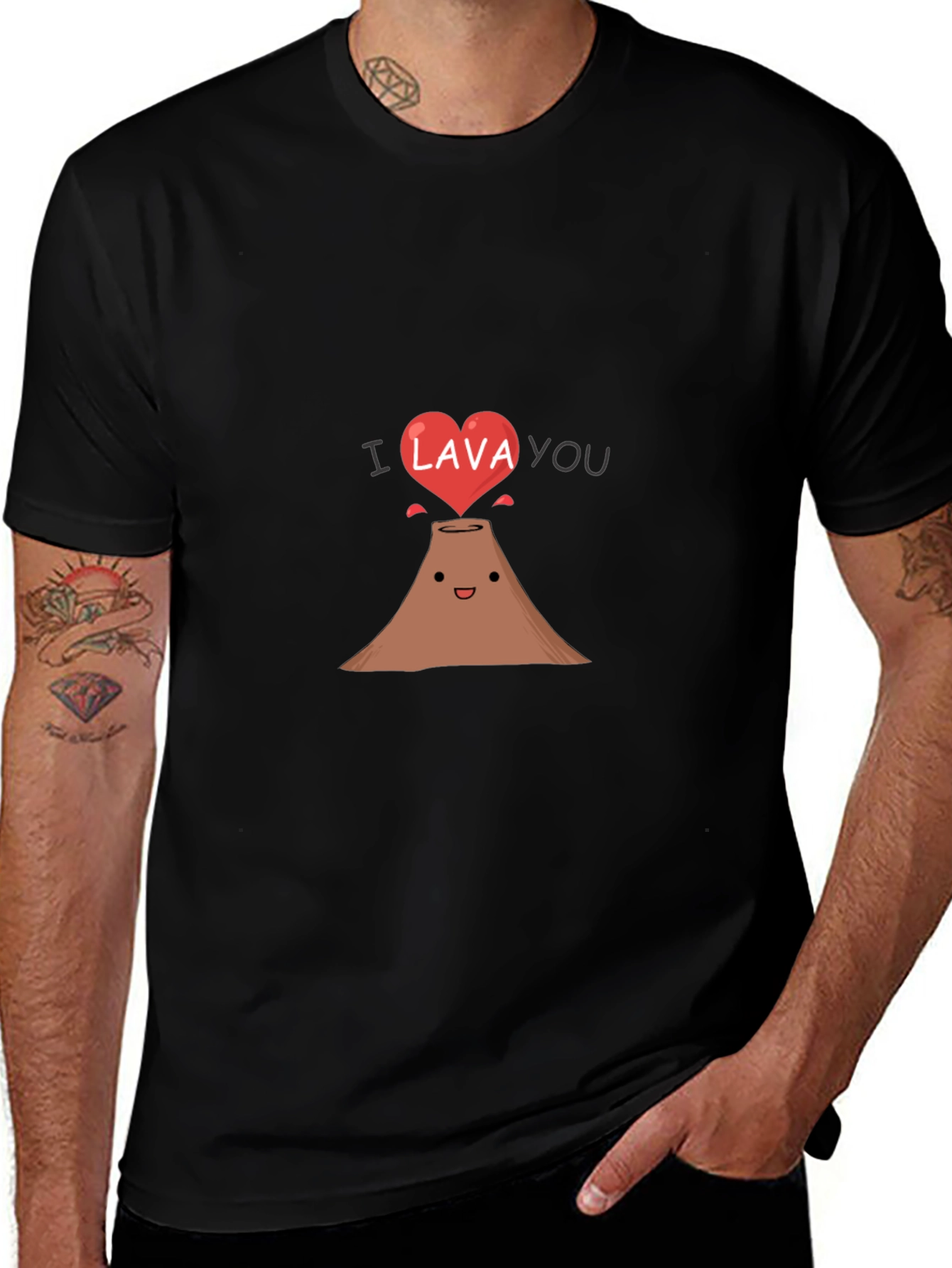 I Lava You Graphic Tee - Cute Volcano T-Shirt