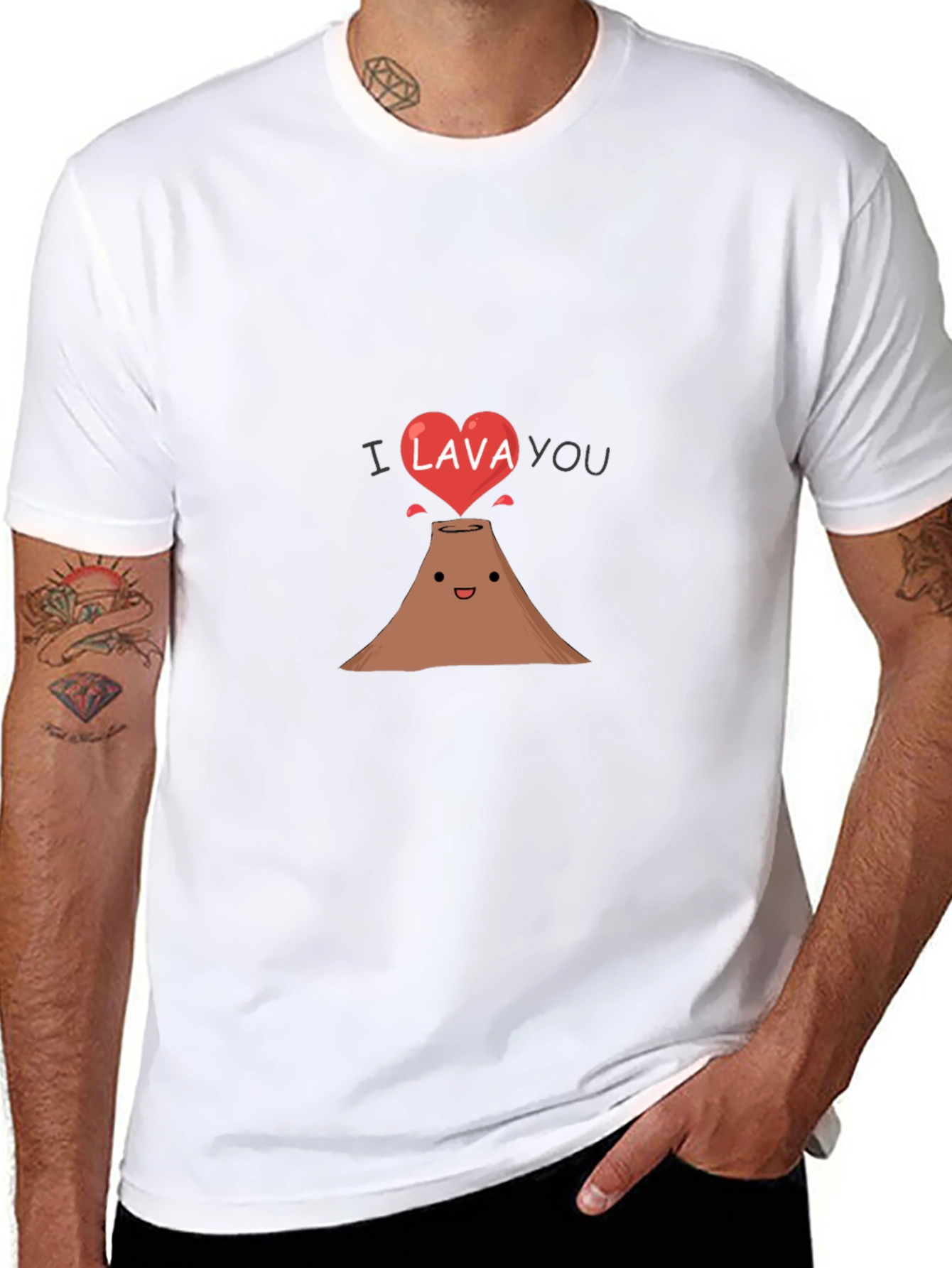 I Lava You Graphic Tee - Cute Volcano T-Shirt